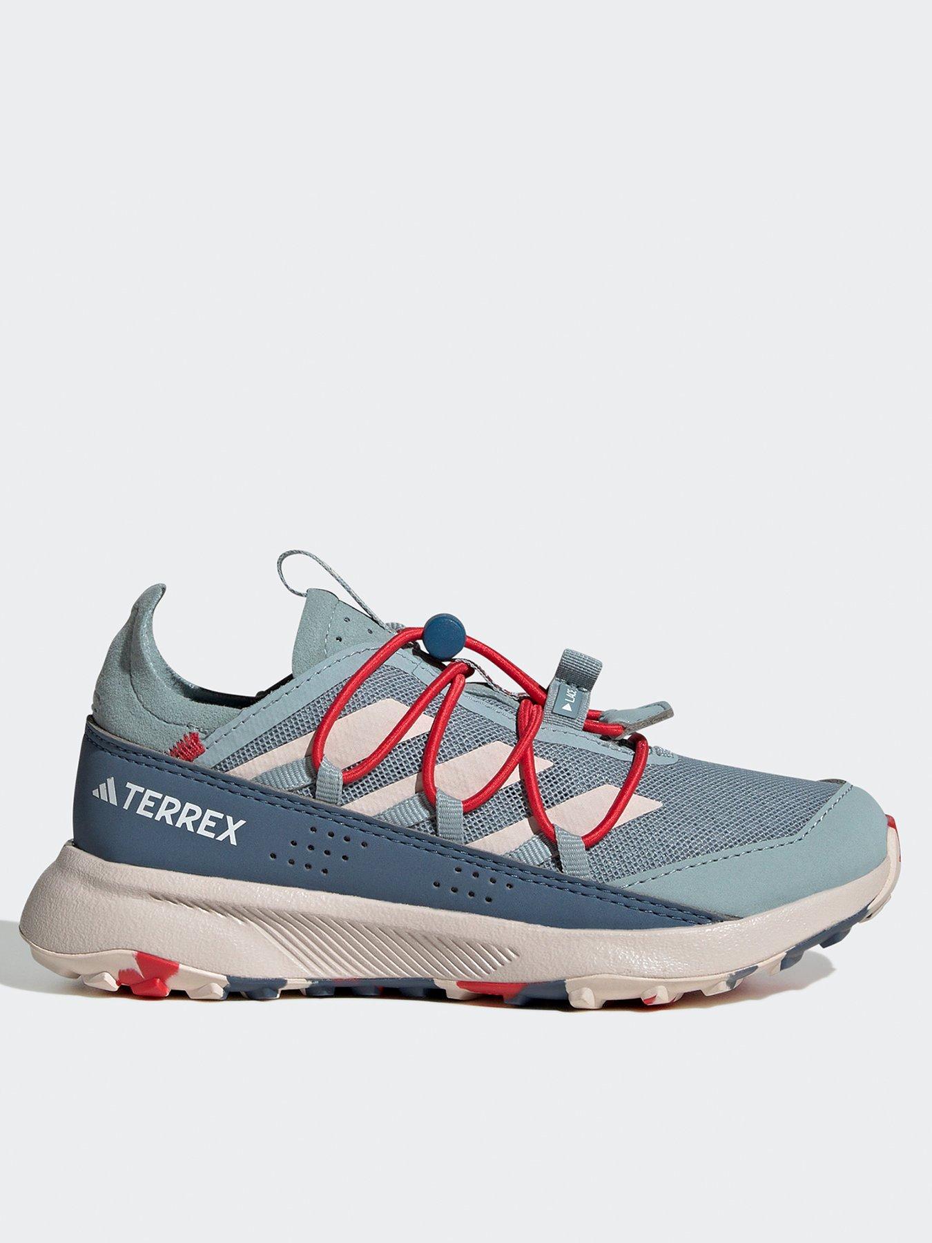adidas Terrex Kids Voyager 21 Heat Ready Hiking Shoes - Grey/Blue - Grey/Mauve/Ruby