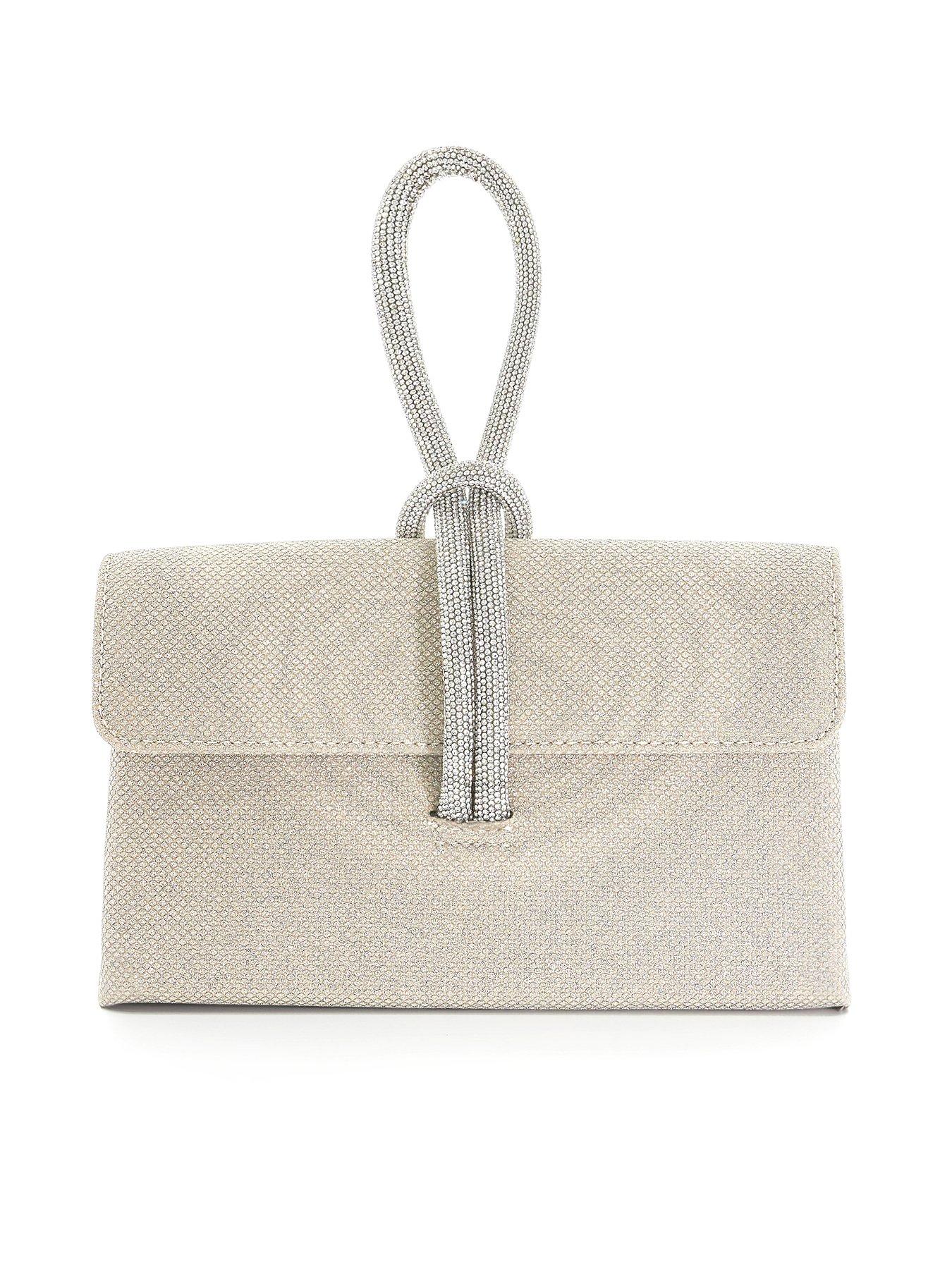 Dune London Brynie Diamante Loop Handle Grab Bag - Gold | Very