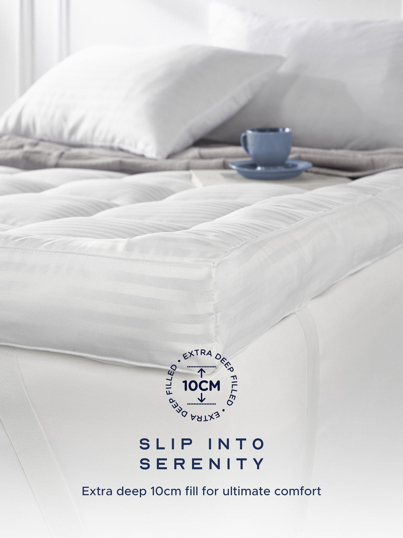 Image 3 of 8 of Snuggledown of Norway Snuggledown Luxury Deep Fill 10cm Woven Mattress Topper, Single