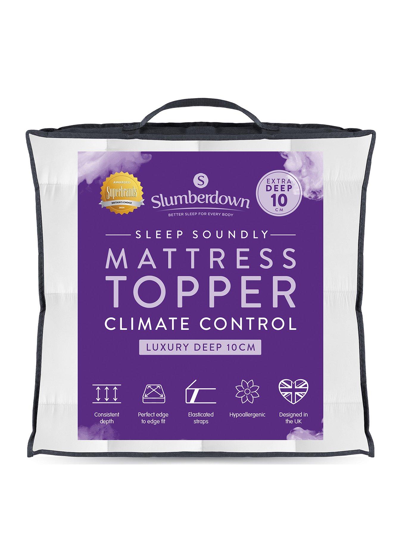 Image 2 of 8 of Slumberdown Sleep Soundly Climate Control Extra Deep 10cm Mattress Topper- King