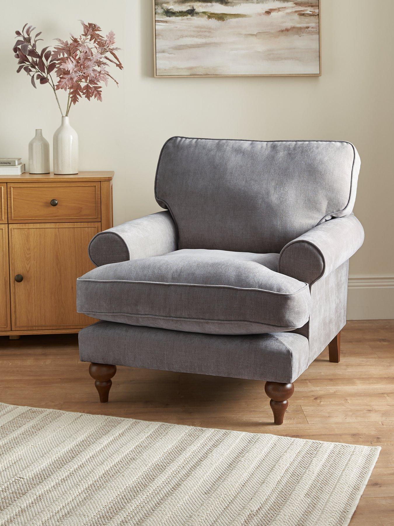 Product photograph of Very Home Kendal Fabric Armchair from very.co.uk