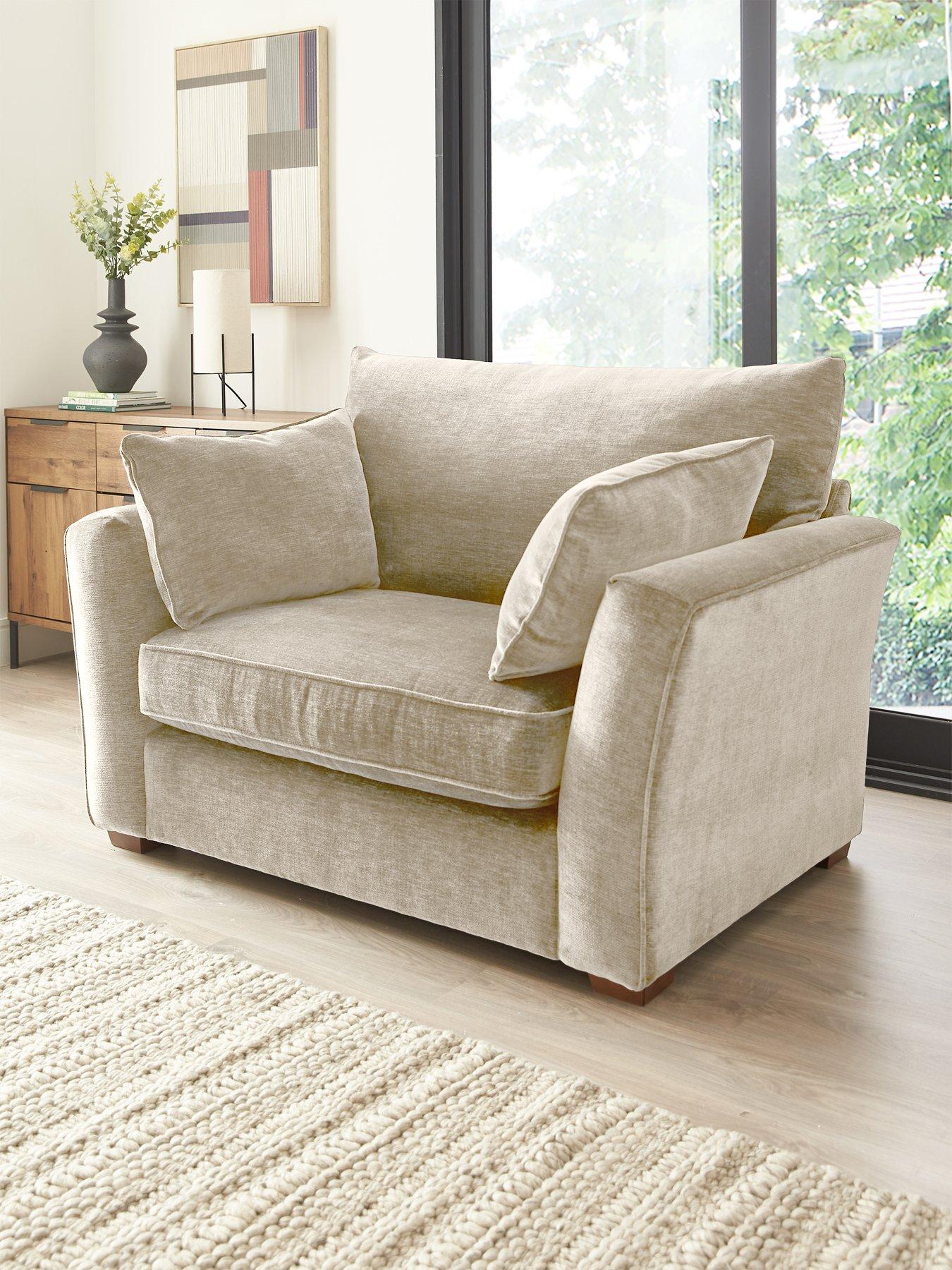 undefined Strata Fabric Love Chair
