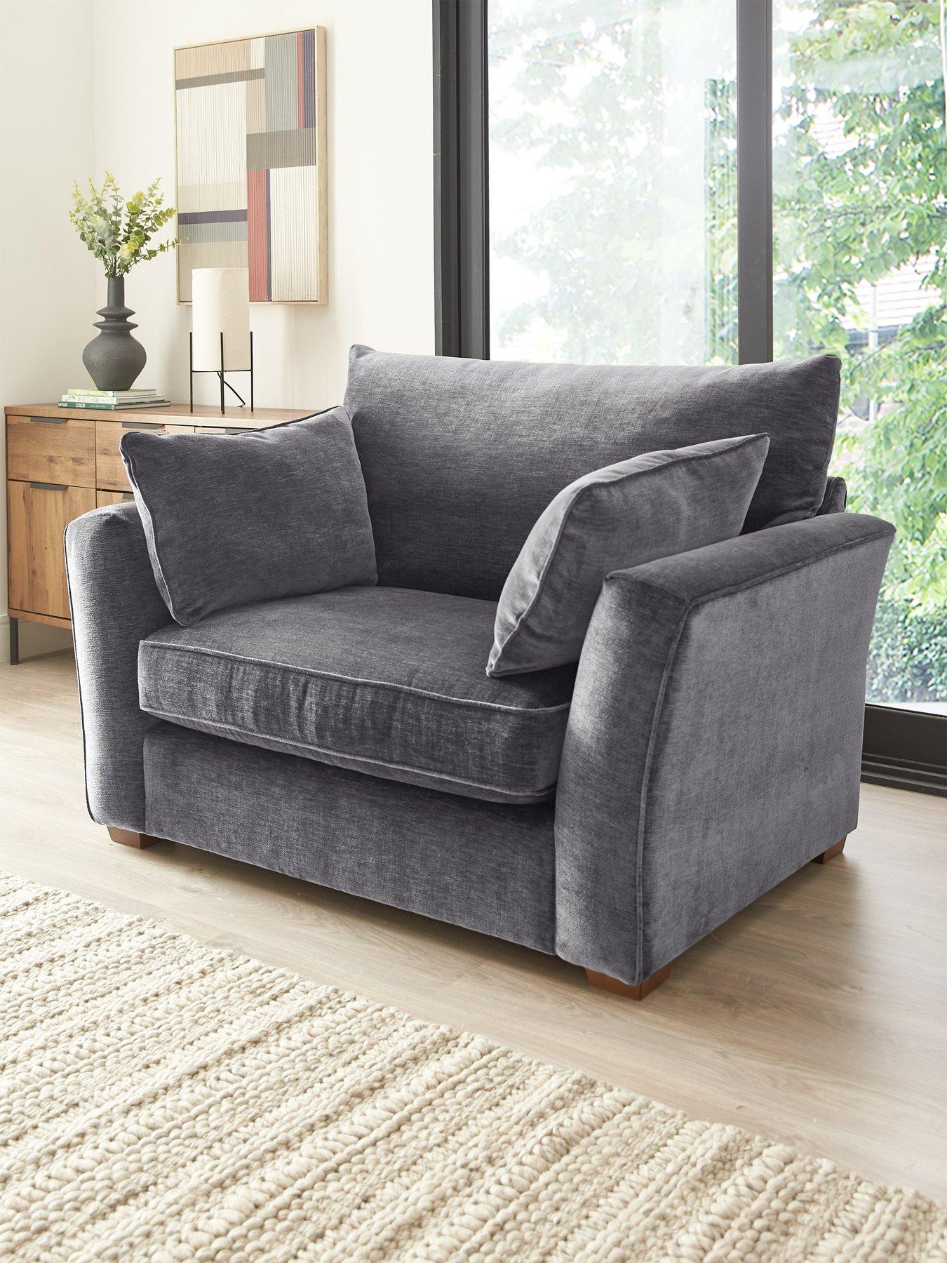 undefined Strata Fabric Love Chair