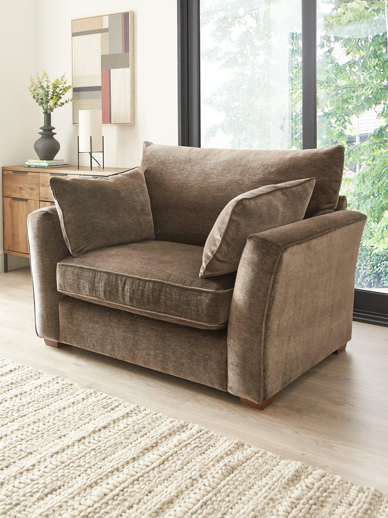 undefined Strata Fabric Love Chair