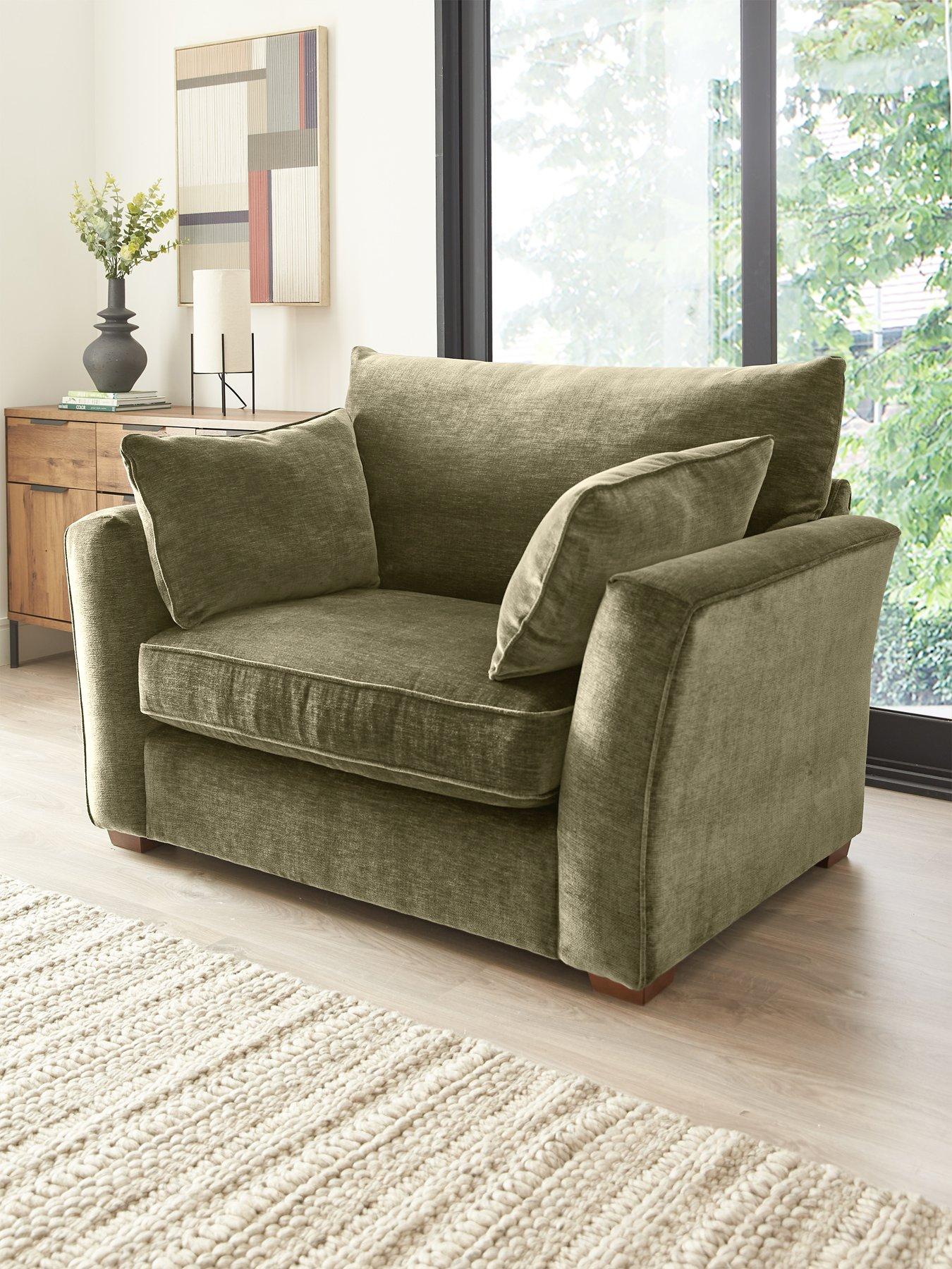 undefined Strata Fabric Love Chair