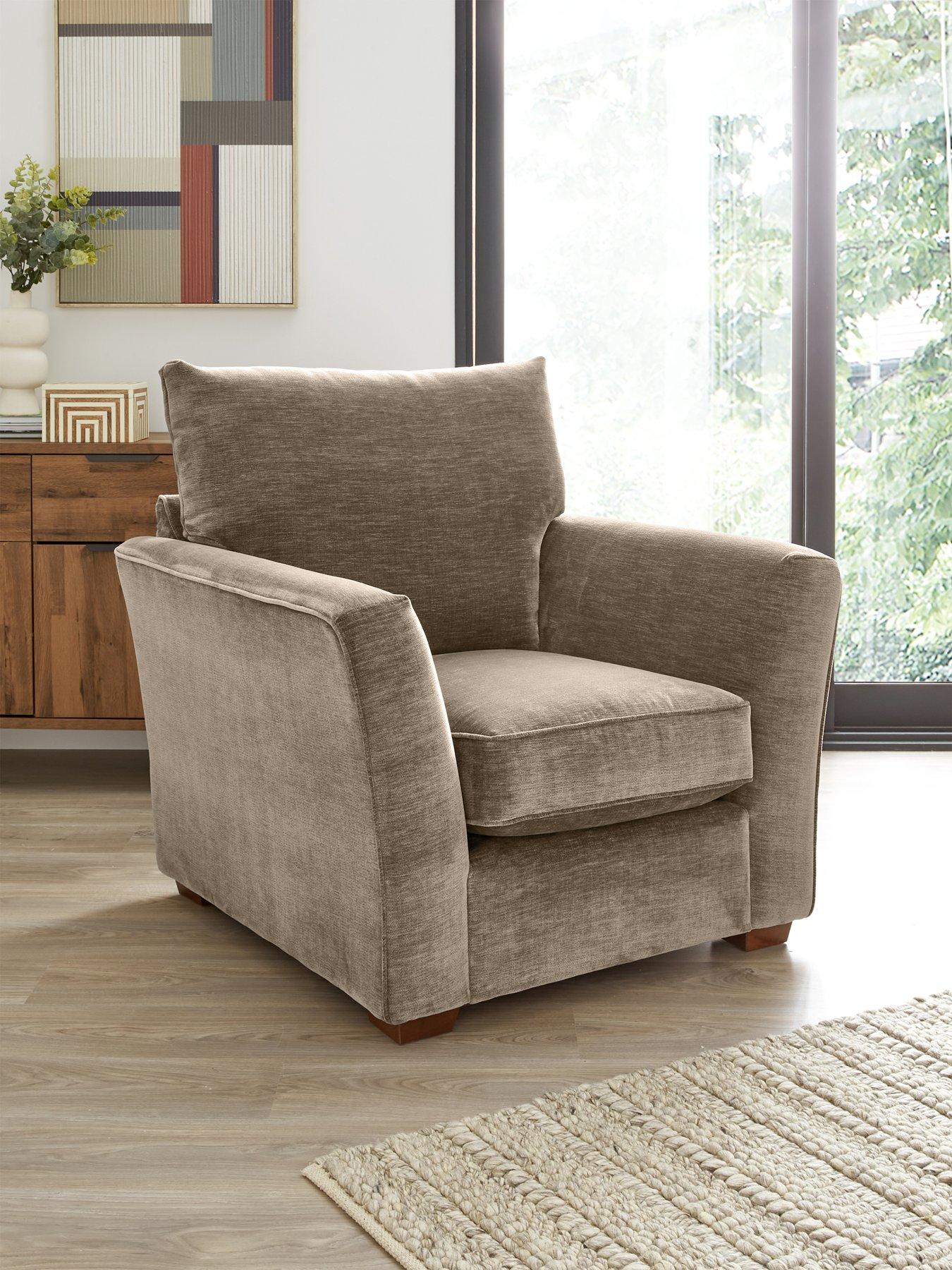 The Very Collection Strata Fabric Armchair - Made to order in the UK