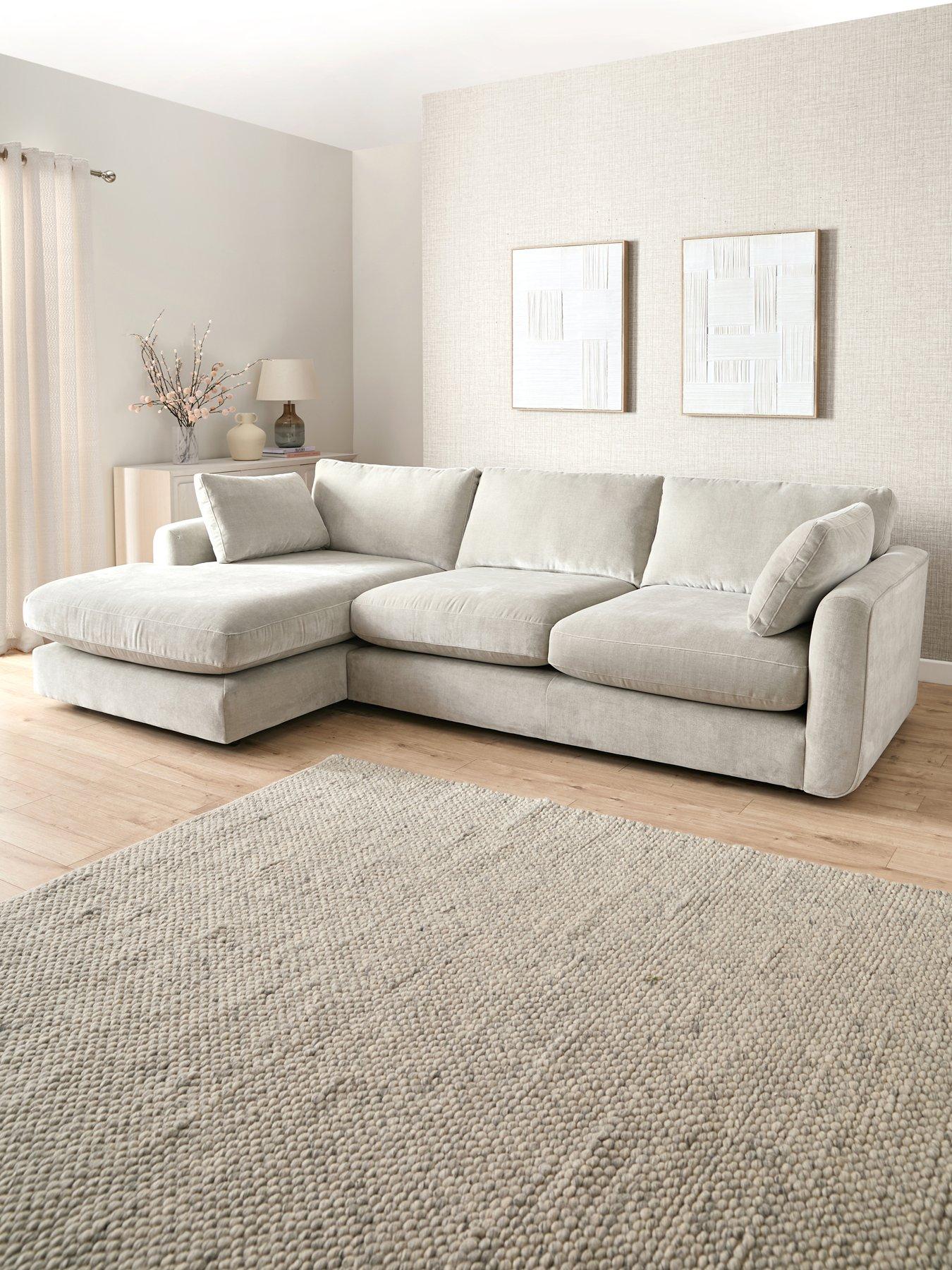 Very Home Monte Carlo Fabric Left Hand Corner Chaise Sofa - Made to order in the UK