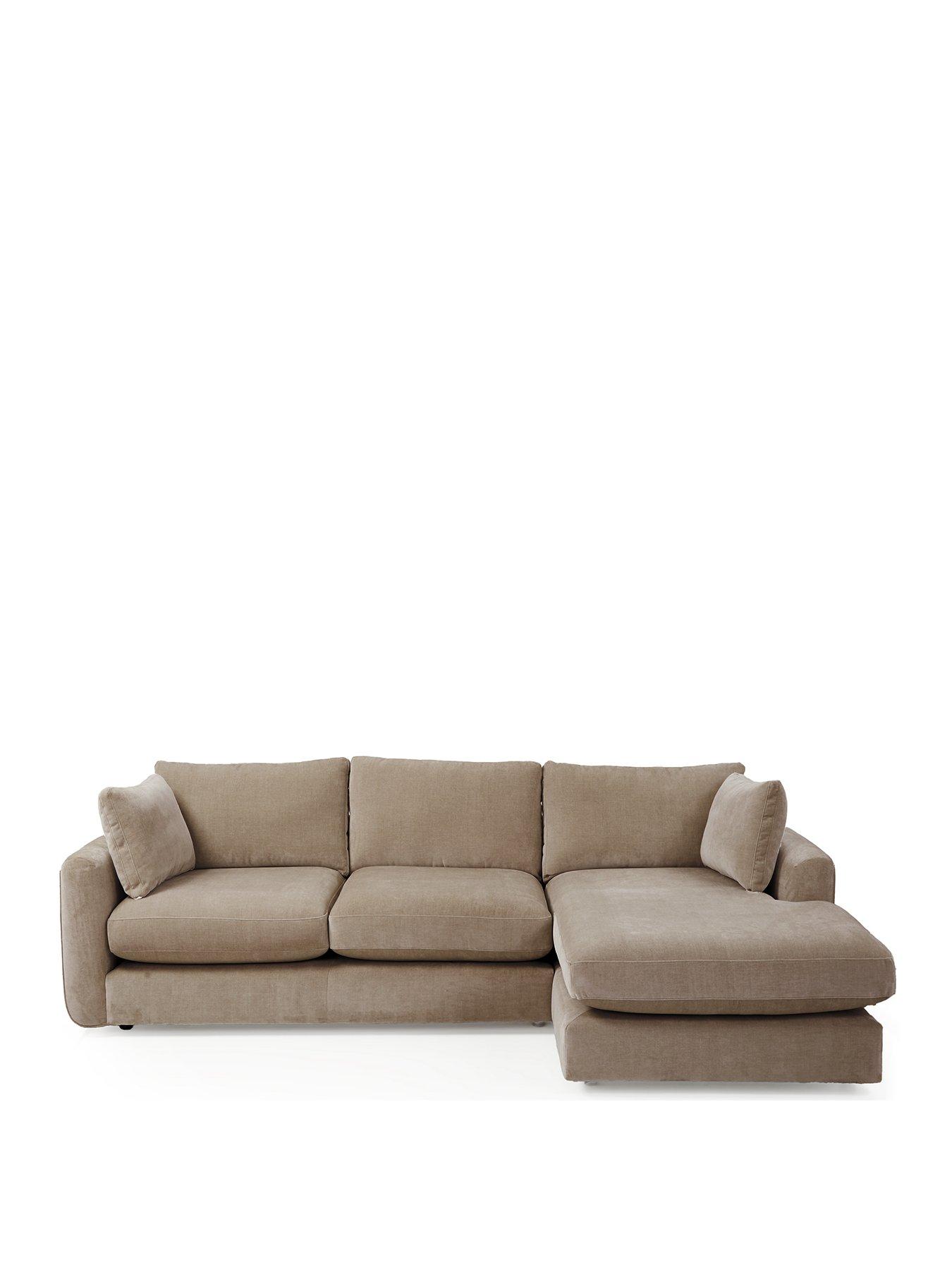 Image 2 of 7 of Very Home Monte Carlo Fabric Left Hand Corner Chaise Sofa