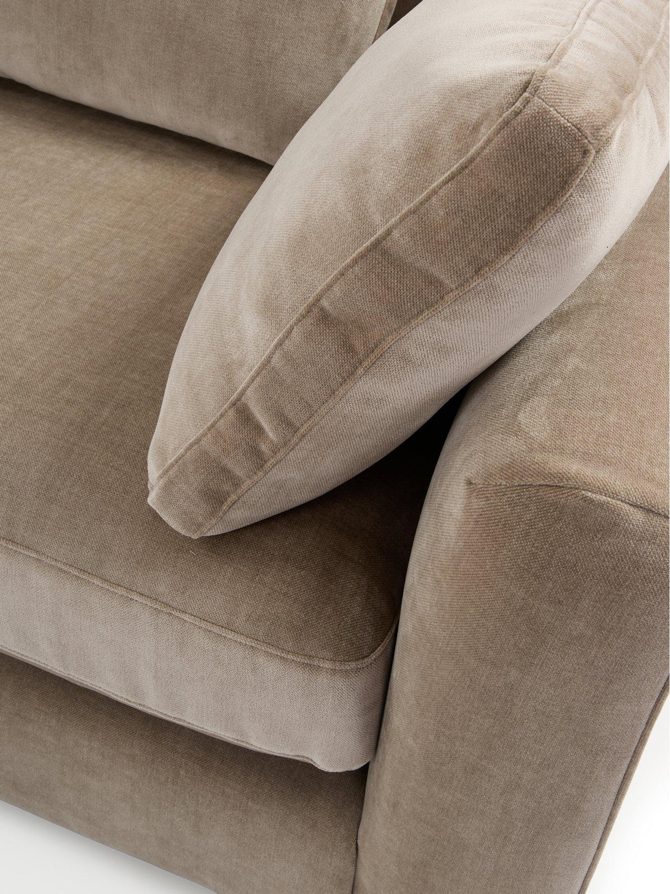 Image 4 of 7 of Very Home Monte Carlo Fabric Left Hand Corner Chaise Sofa