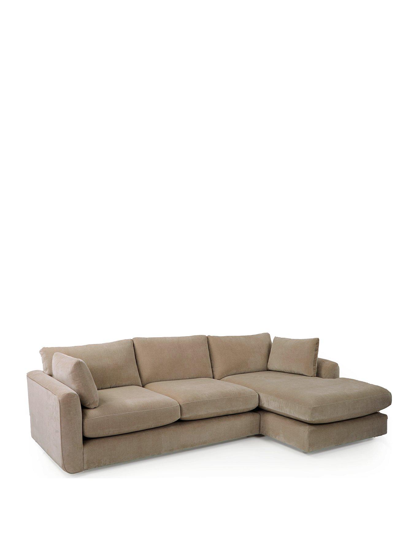 Image 3 of 7 of Very Home Monte Carlo Fabric Right Hand Corner Chaise Sofa
