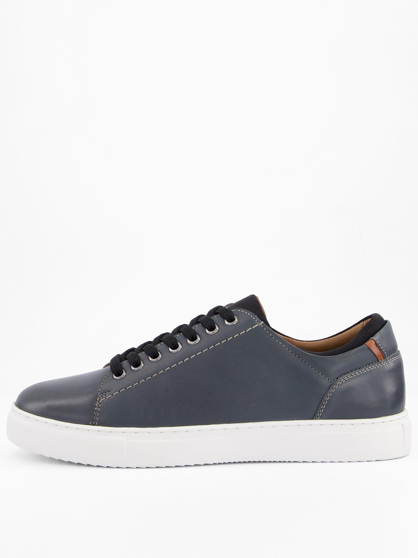 undefined Leather Trainer - Navy