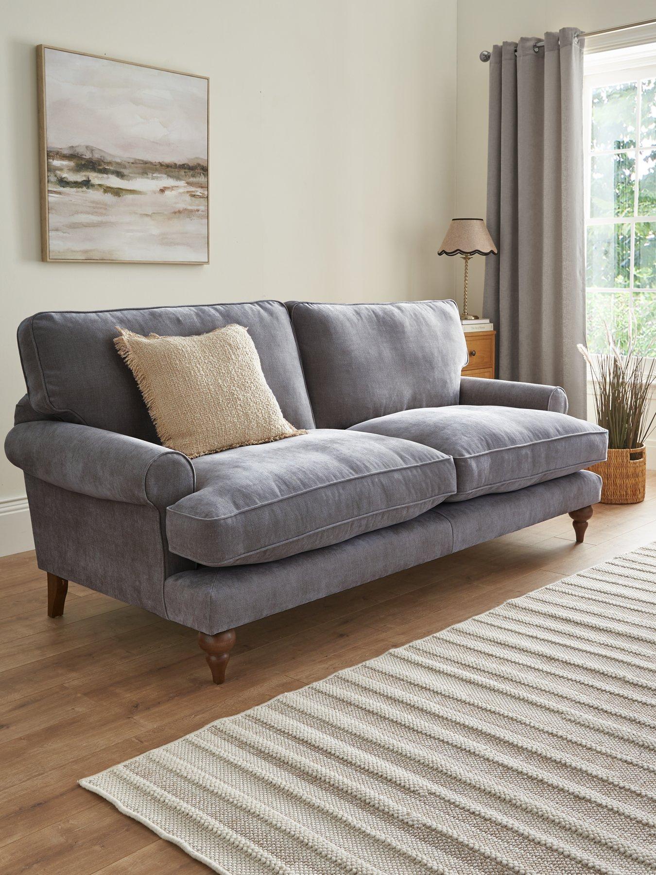 Product photograph of Very Home Kendal 4 Seater Fabric Sofa from very.co.uk