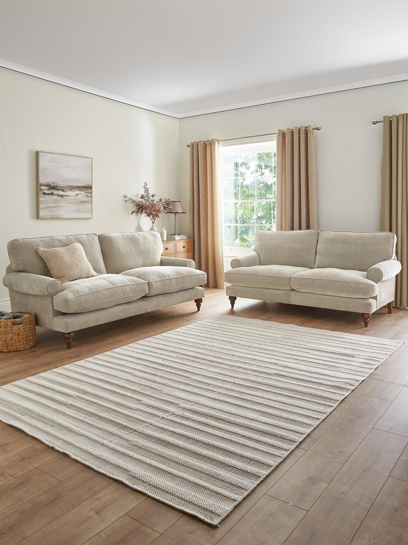 The Very Collection Kendal 3 + 2 Seater Fabric Sofa Set (Buy  &  SAVE!) - Made to order in the UK