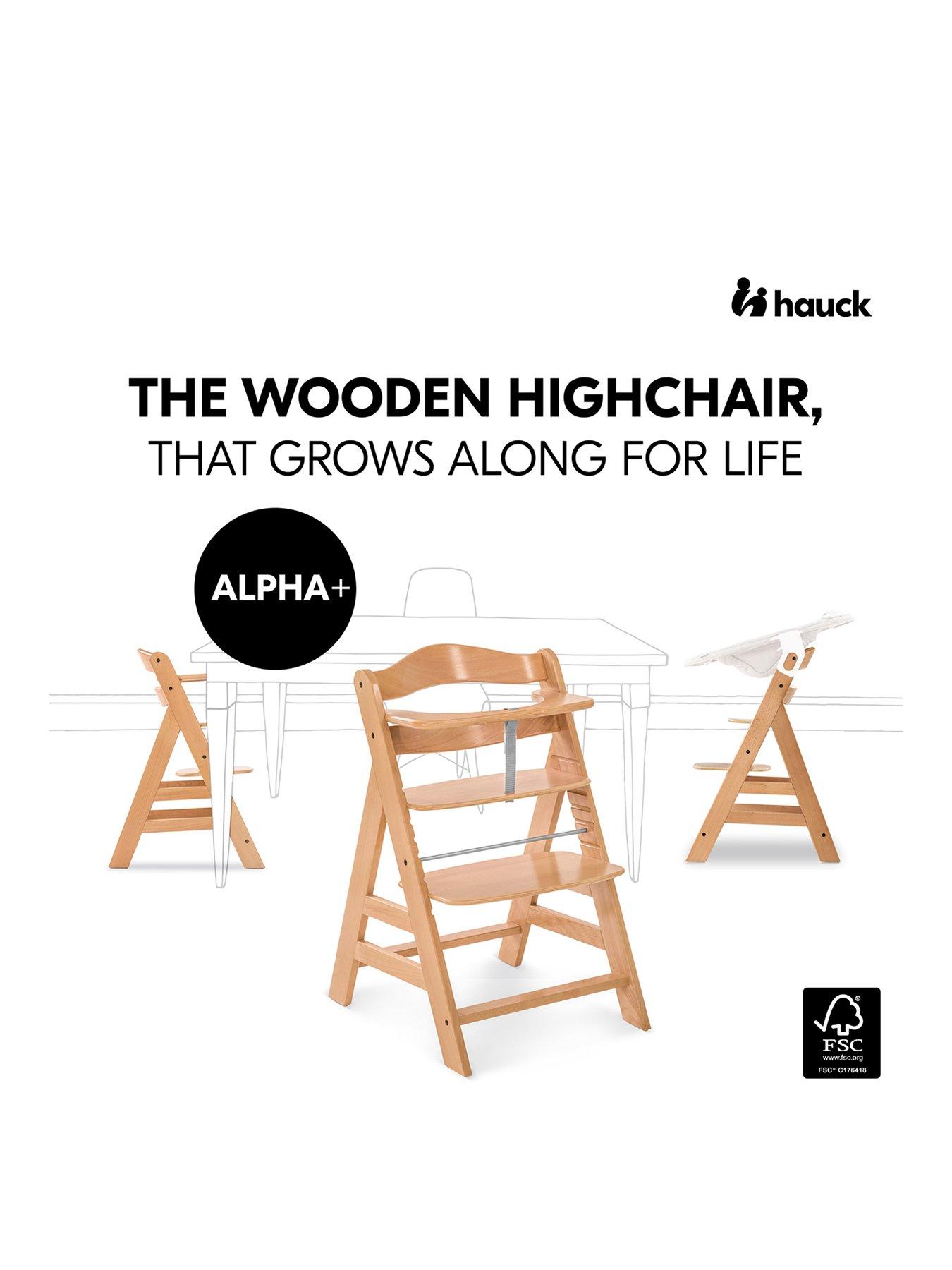 Image 2 of 8 of Hauck Alpha+ Wooden Highchair