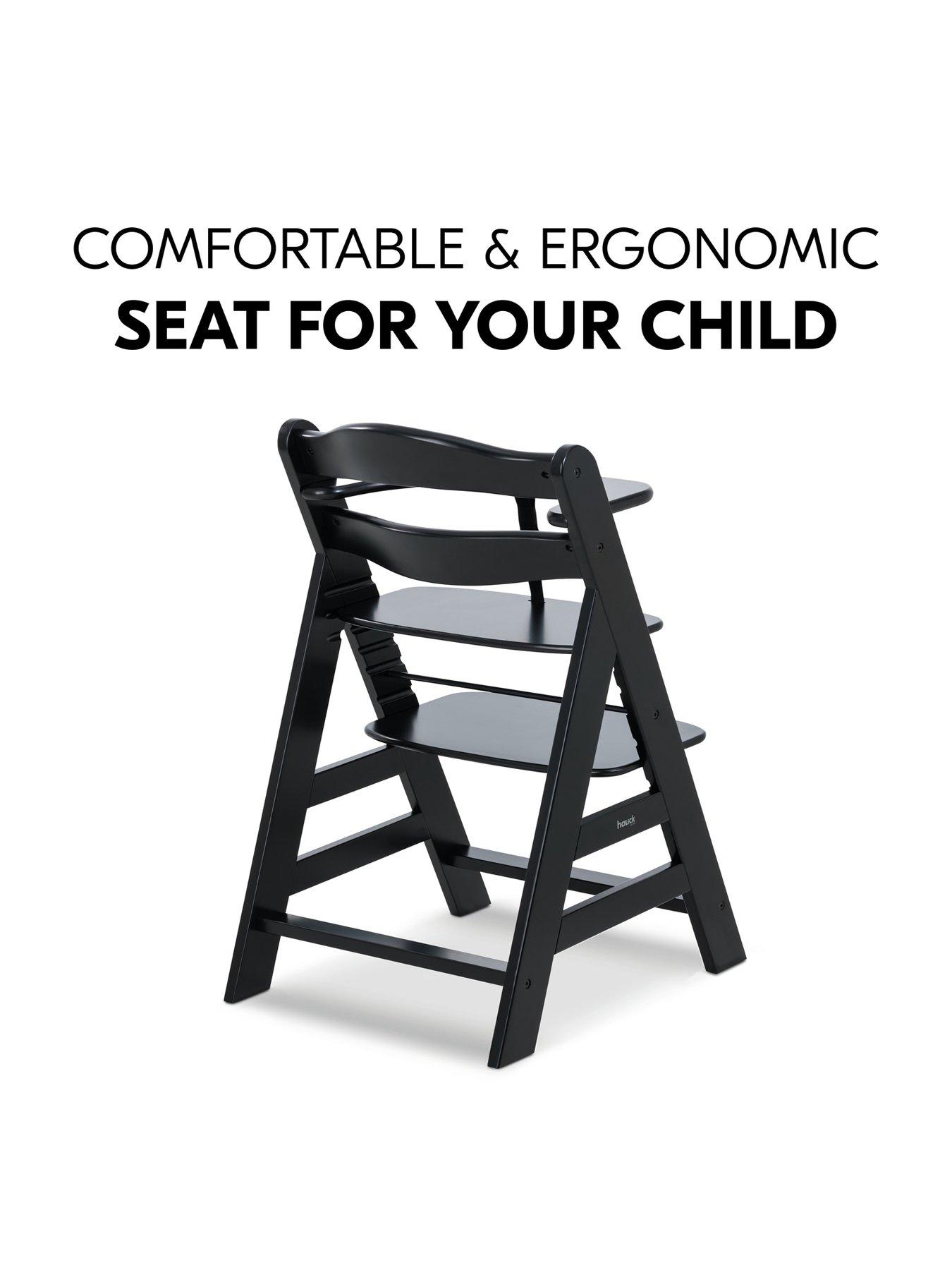 Image 4 of 7 of Hauck Alpha+ Wooden Highchair - Black