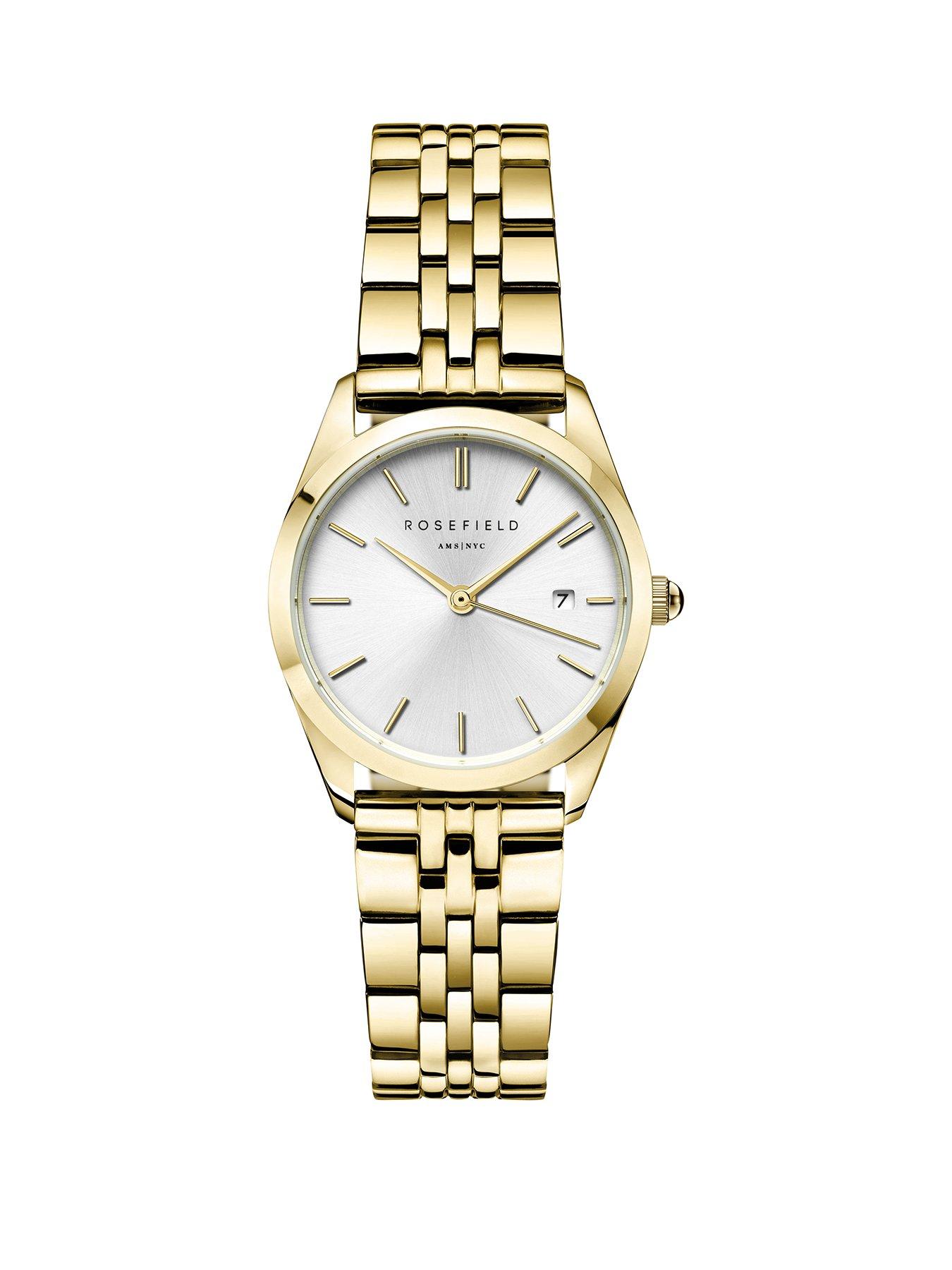 undefined Ace XS Silver Sunray Dial with a Gold IP Case and Stainless Steel Bracelet