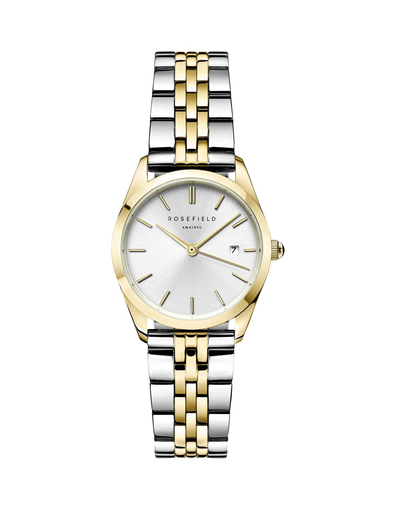 undefined Ace XS Silver Sunray Dial with a Gold IP Two Tone Case and Stainless Steel Bracelet Watch