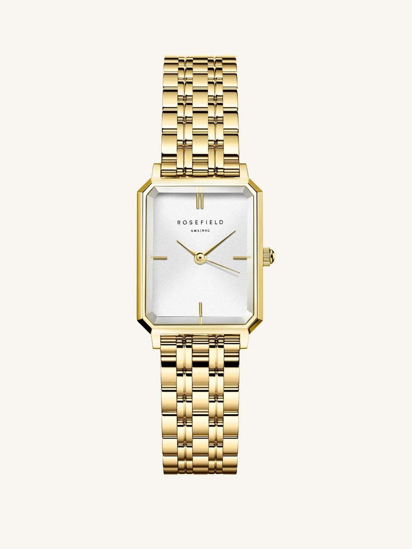 undefined Octagon XS Silver Sunray Dial in a Gold IP Case and Stainless Steel Bracelet
