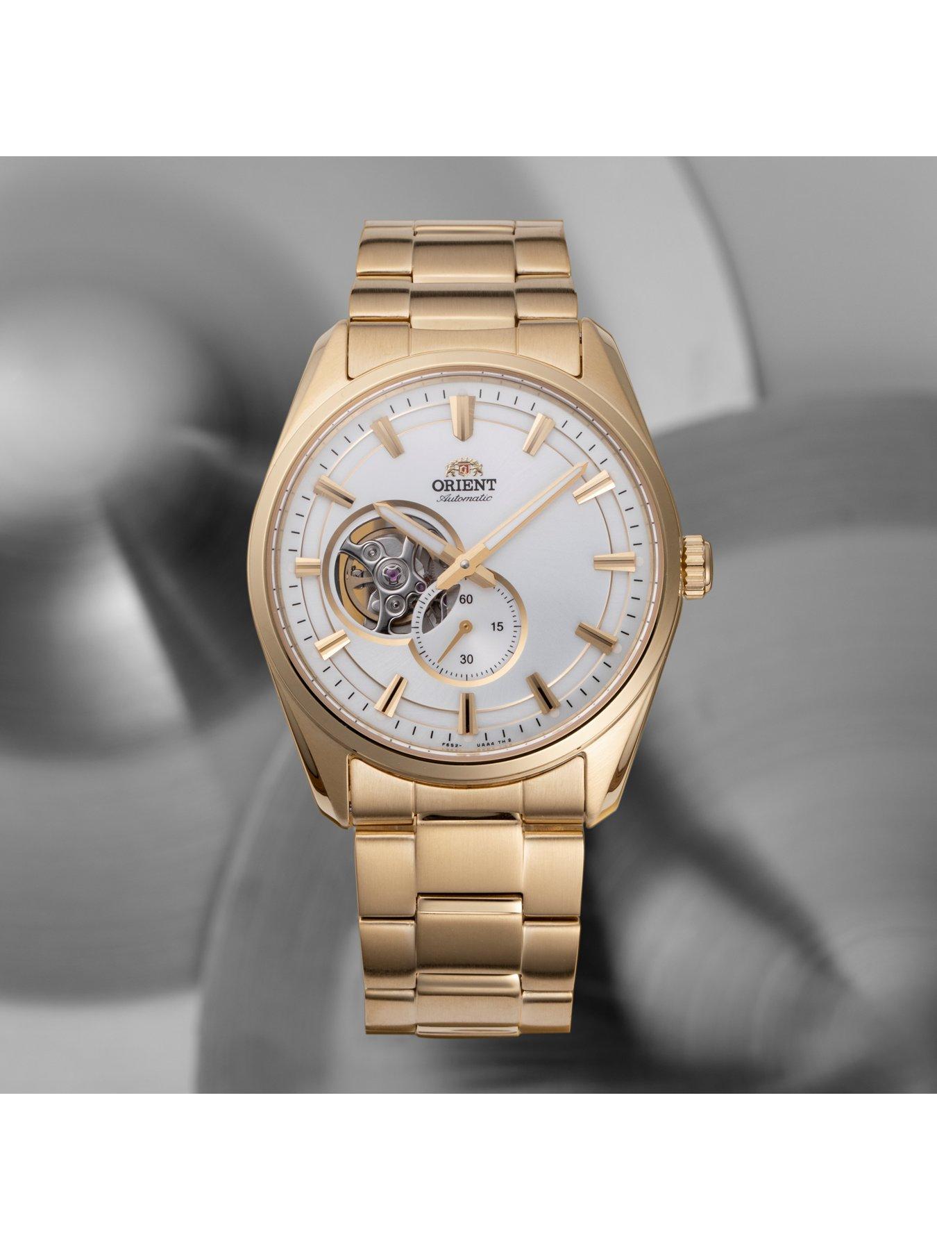 Orient Automatic Contemporary Open Heart Watch with a Silver Dial