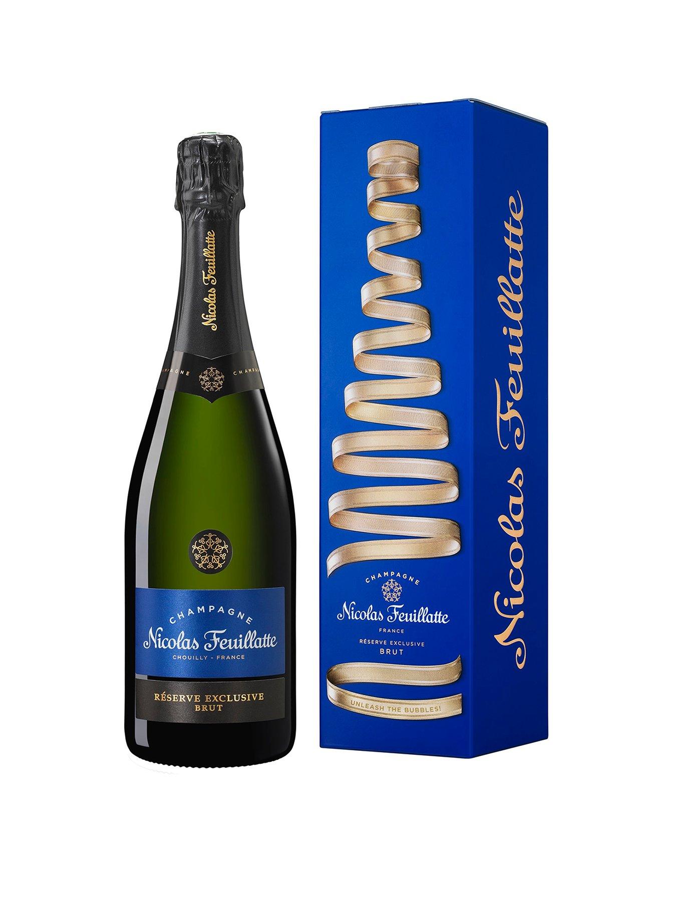 Product photograph of Nicolas Feuillatte Reserve Exclusive Brut Champagne 75cl Gift Boxed from very.co.uk