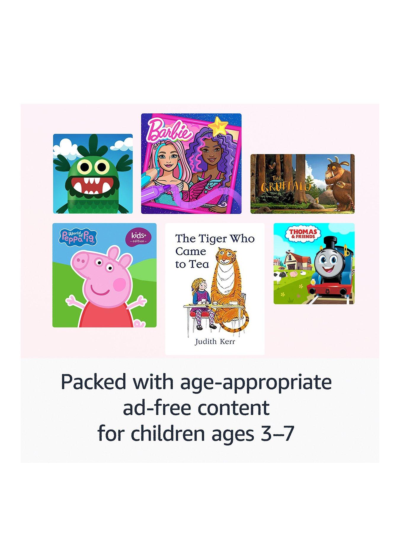 Image 3 of 7 of Amazon Fire HD 8 Kids tablet, ages 3-7 , 3GB memory, 32GB, Grape, (2024 release)