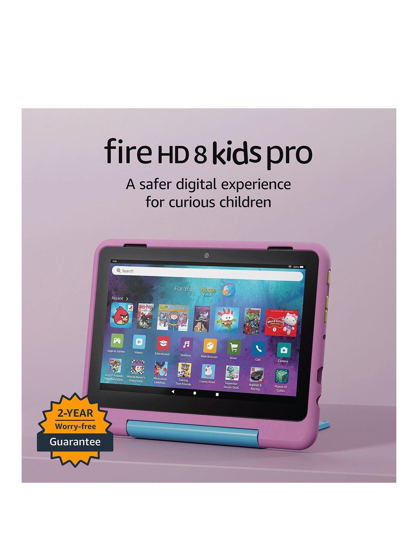 Image 2 of 6 of Amazon Fire HD 8 Kids Pro tablet, ages 6-12 , 3GB memory, 8" HD screen, 32GB, Jungle Cat, (2024 release)