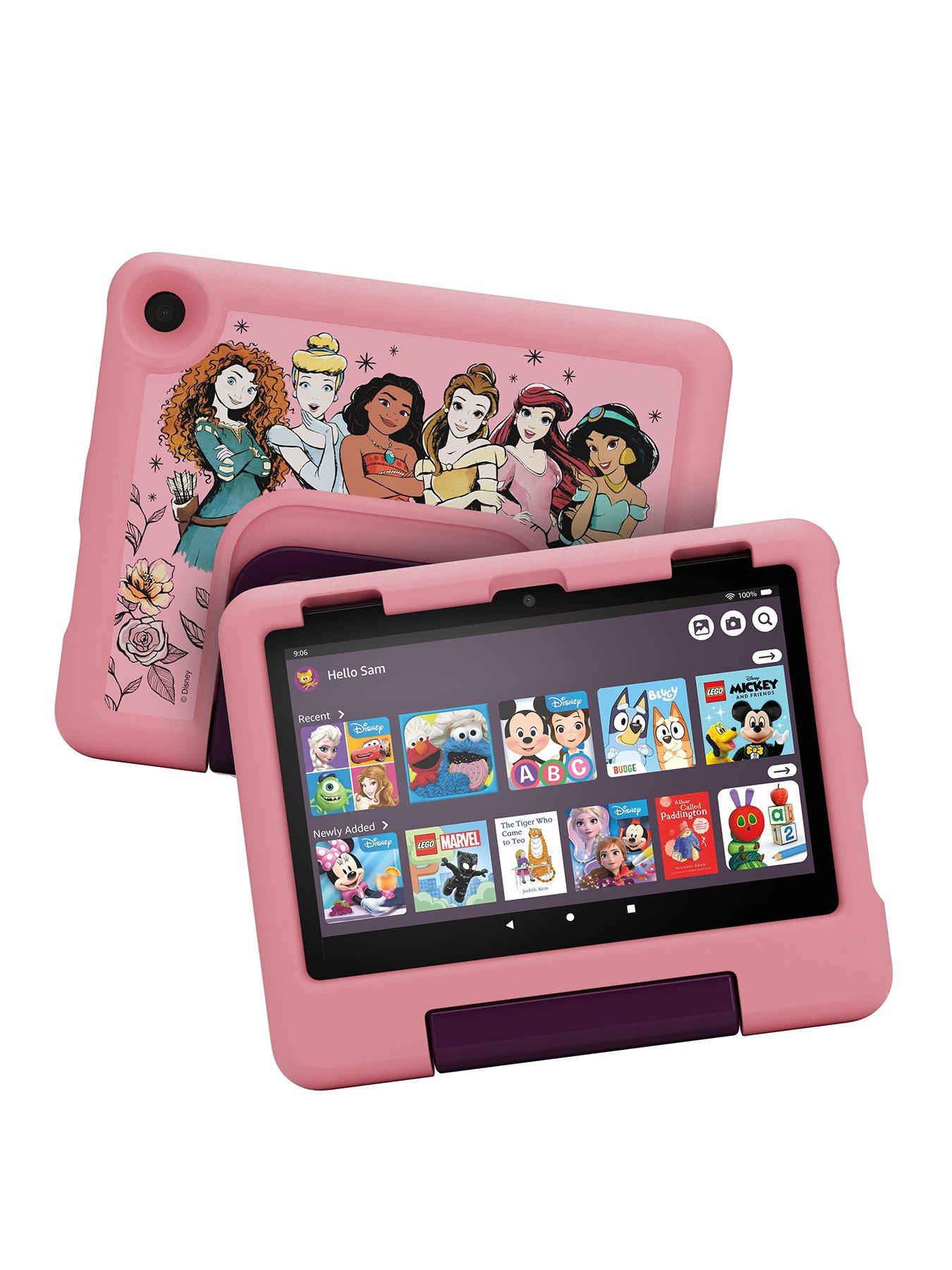 undefined Fire HD 8 Kids tablet, ages 3-7 , 3GB memory, 32GB, Disney Princess, (2024 release)