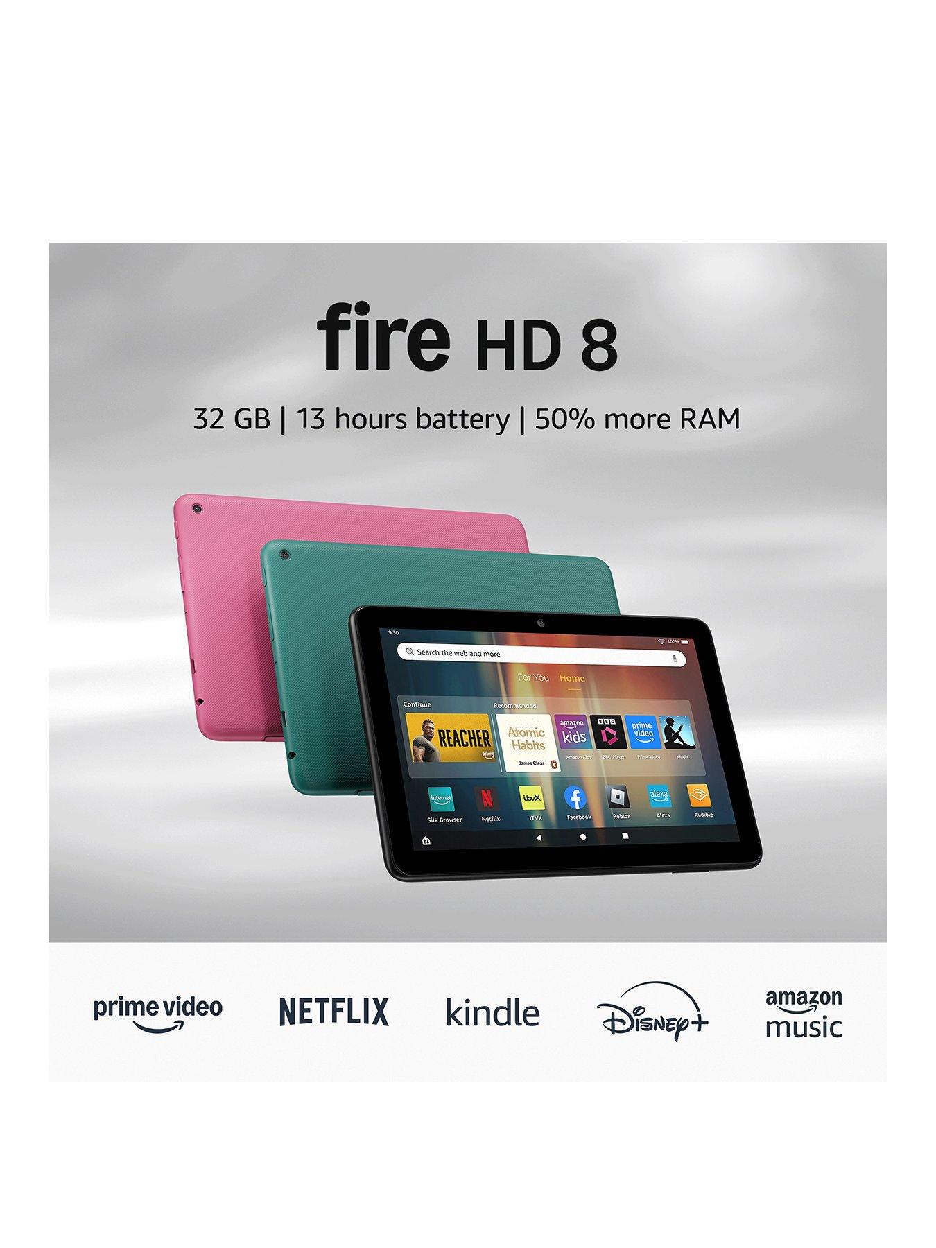 Image 2 of 7 of Amazon Fire HD 8 tablet, 8' HD Display, 3GB memory, 32GB, Black, (2024 release) - with ads