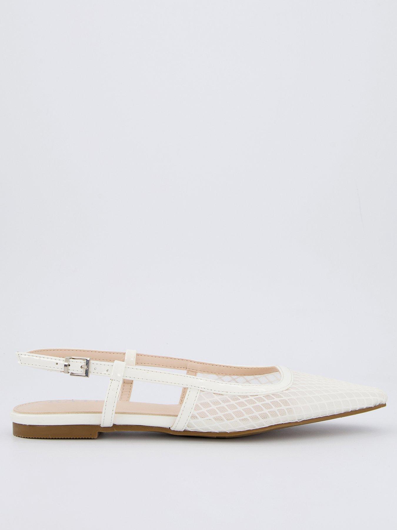 undefined Scottie Shoes - White Mesh & Patent