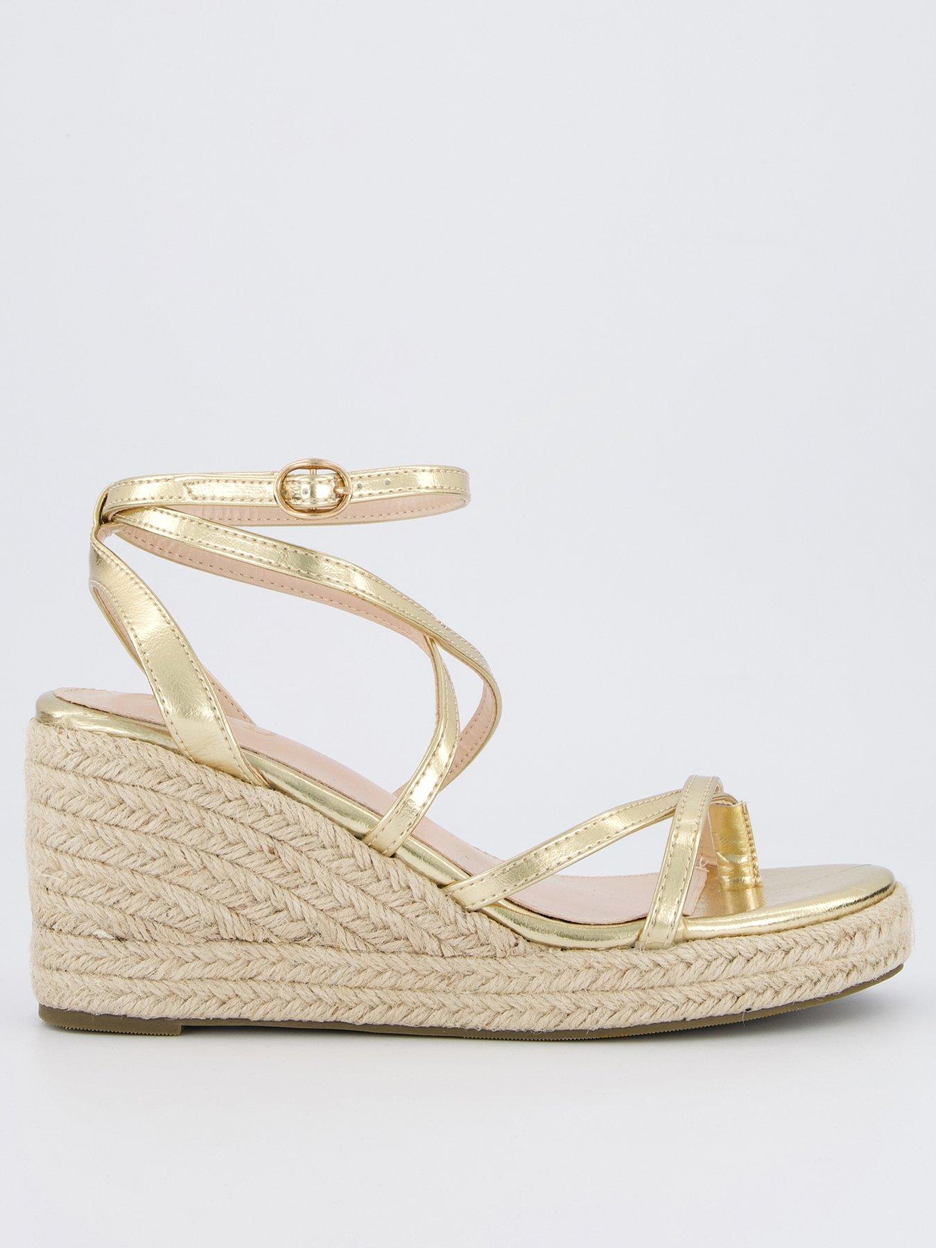 undefined Hadia Sandals - Wedges - Gold