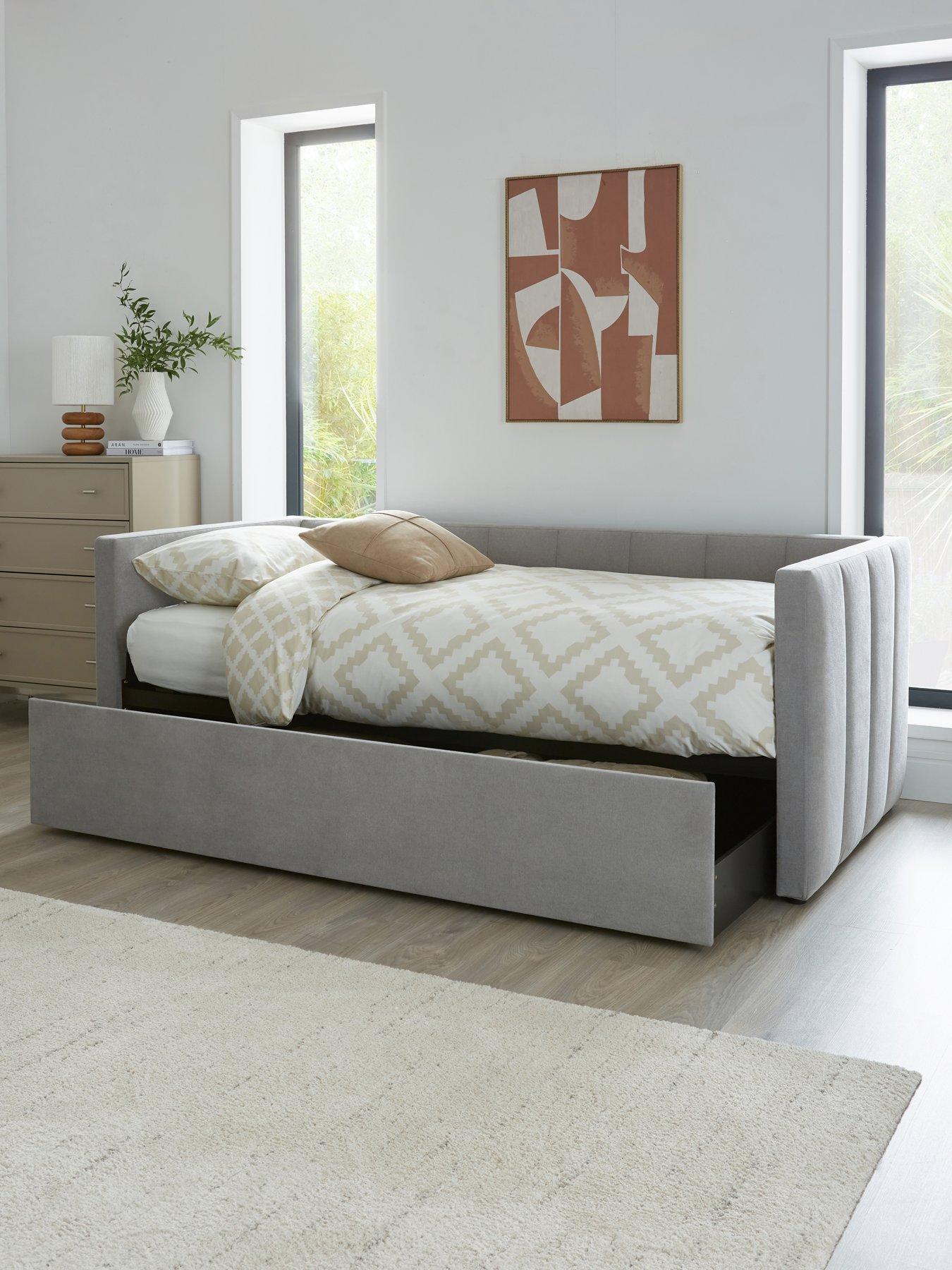 undefined York Day Bed with Trundle Under Bed with Mattress Options (Buy  &  SAVE!)