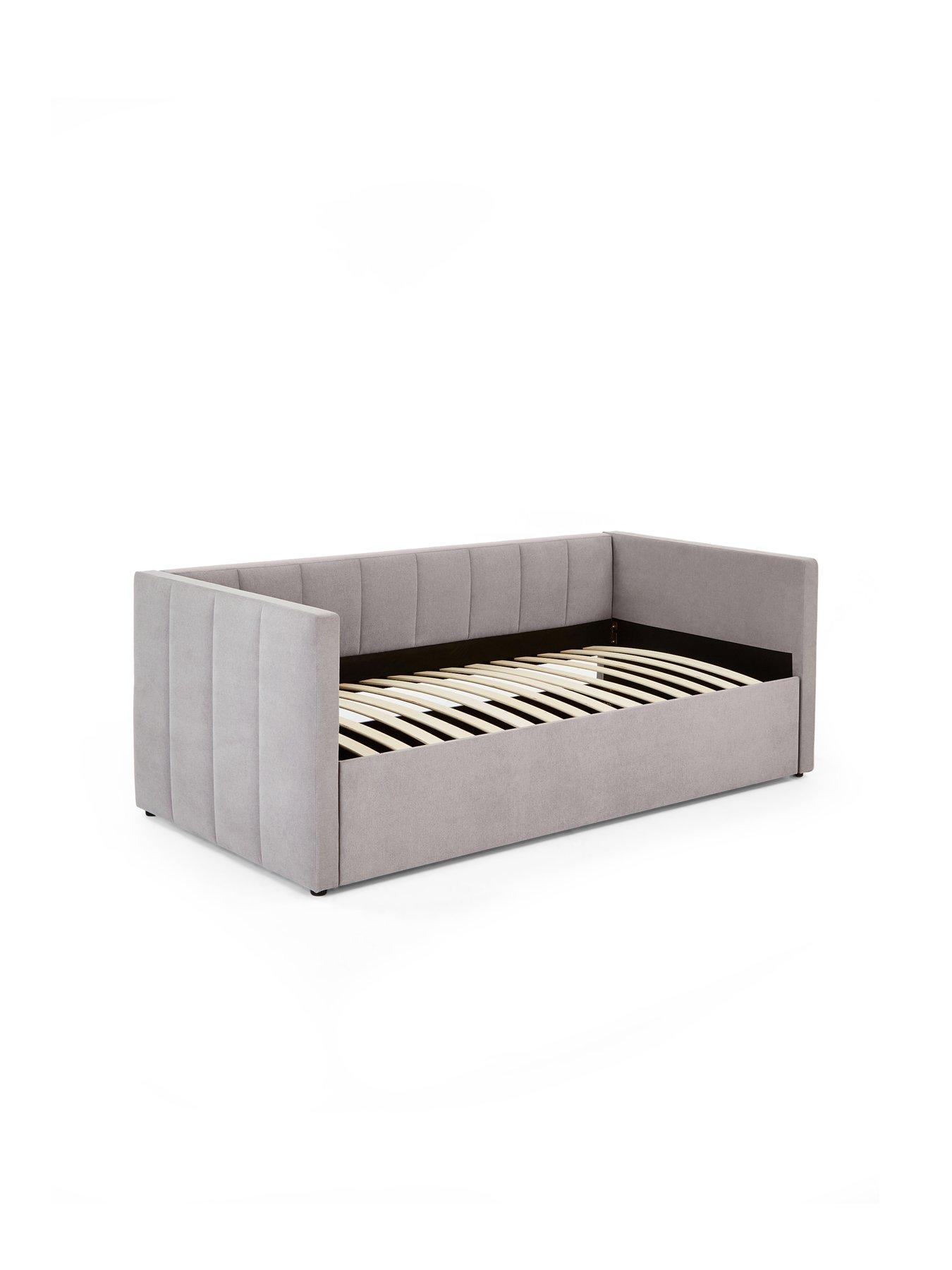 Image 3 of 7 of The Very Collection York Day Bed with Trundle Under Bed with Mattress Options (Buy &amp; SAVE!) - Grey