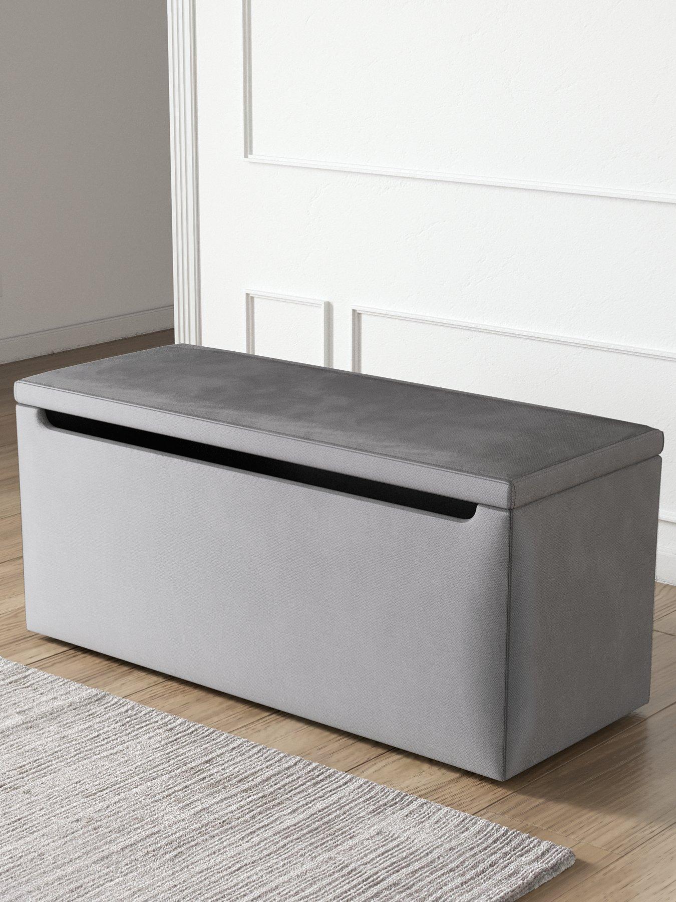 Image 1 of 6 of Very Home Nova Fabric Ottoman