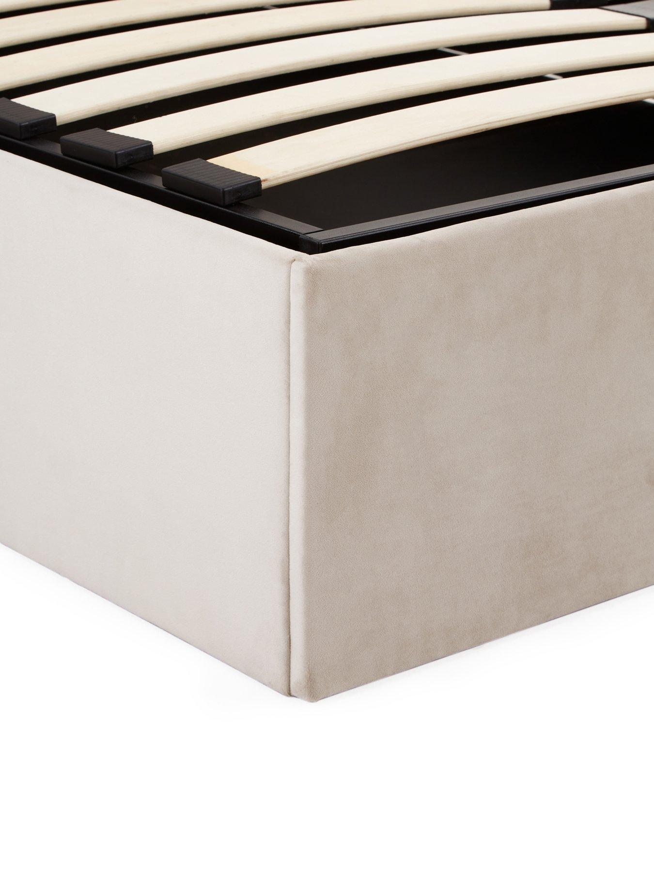 Image 6 of 7 of Very Home Haywood End Lift Up Storage Ottoman Bed with Mattress Options (Buy &amp; SAVE!) - Natural