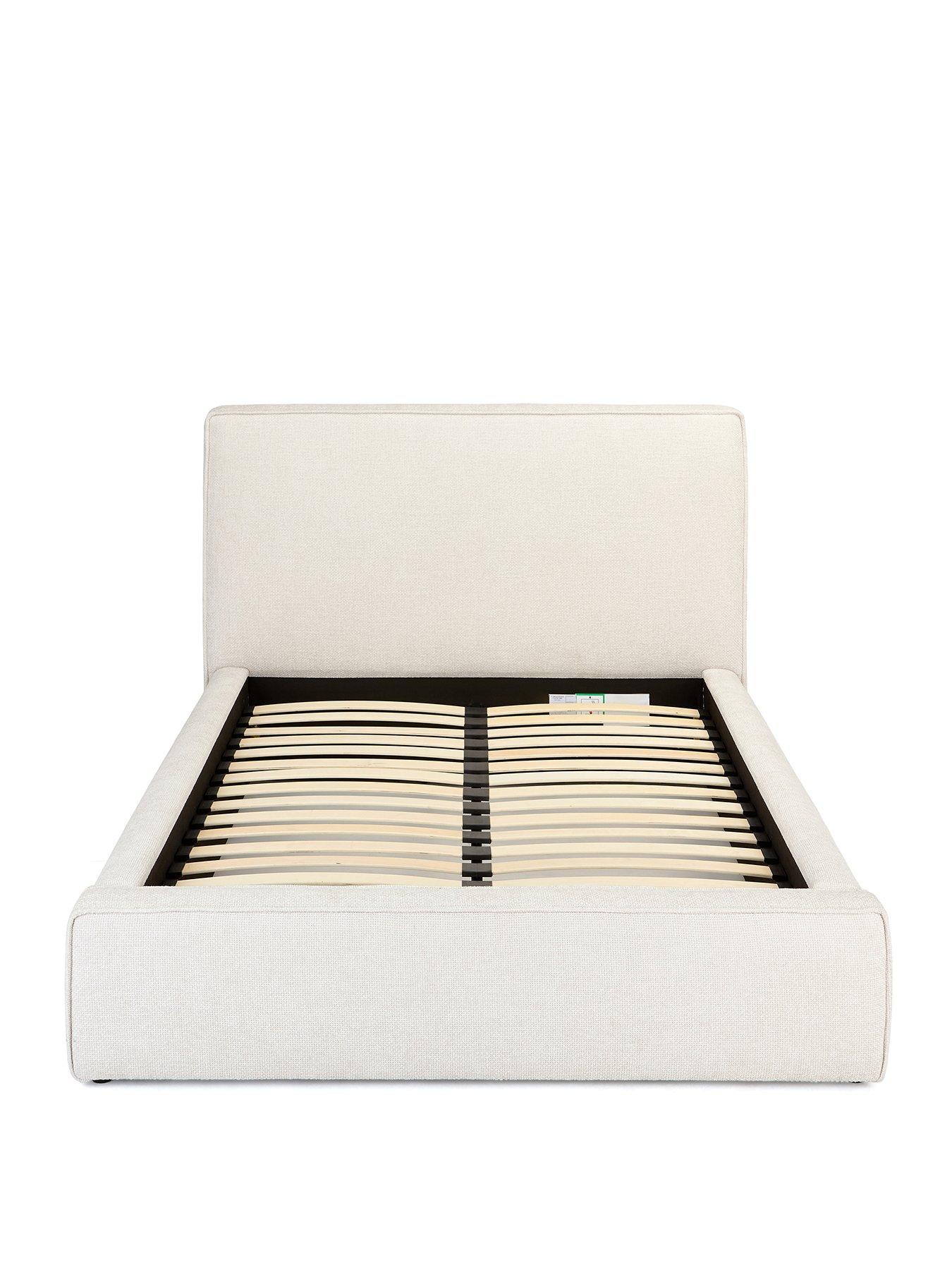 Image 2 of 6 of Very Home Langley Fabric&nbsp;Bed Frame with Mattress Options (Buy &amp; SAVE!) - Natural