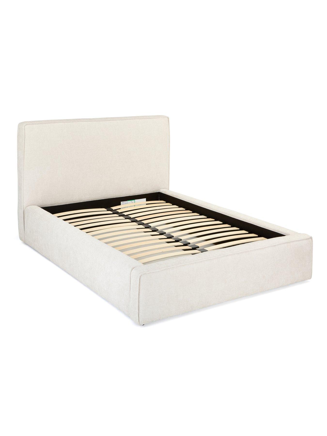 Image 3 of 6 of Very Home Langley Fabric&nbsp;Bed Frame with Mattress Options (Buy &amp; SAVE!) - Natural