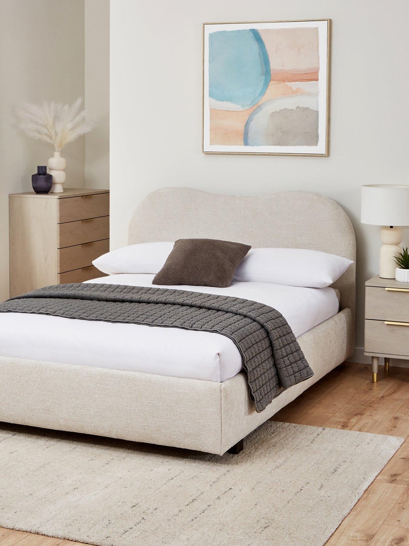 Image 1 of 6 of Very Home Mallow Fabric&nbsp;Bed with Mattress Options (Buy &amp; SAVE!)
