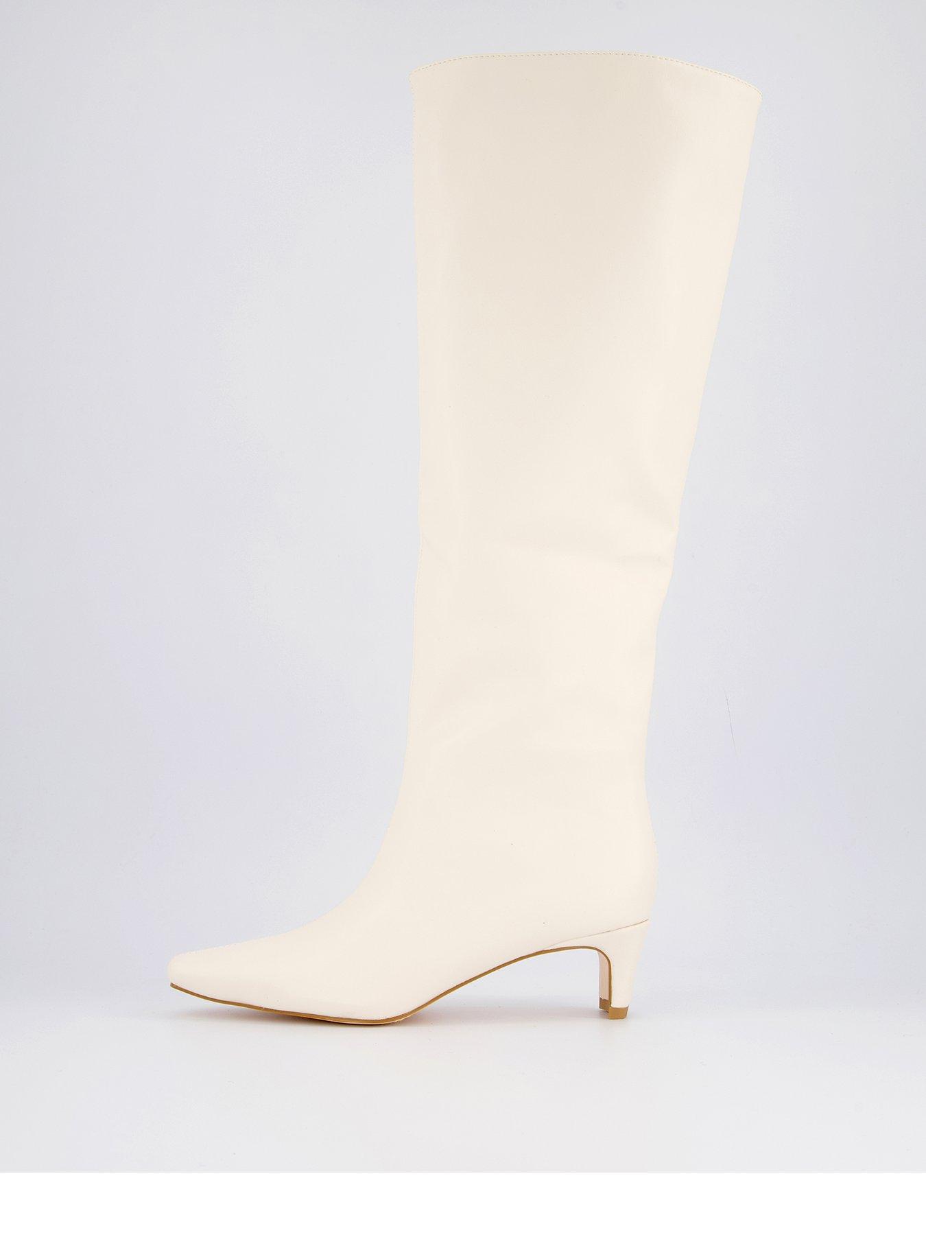 undefined Layla Boots - Off White