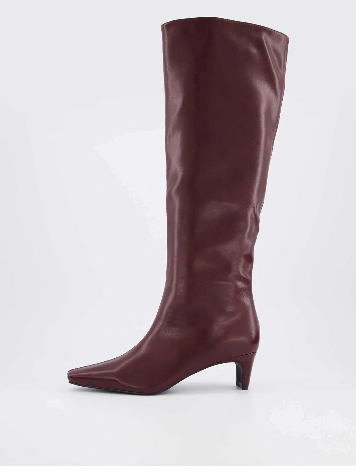 undefined Layla Boots - Burgundy Brown