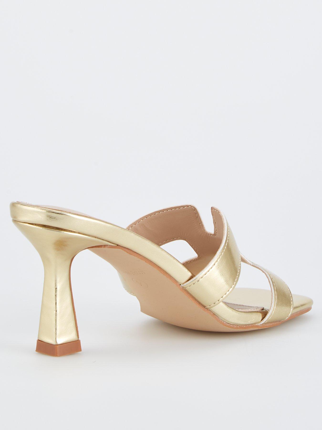 Image 3 of 7 of Raid Zelda Heeled Sandals - Gold