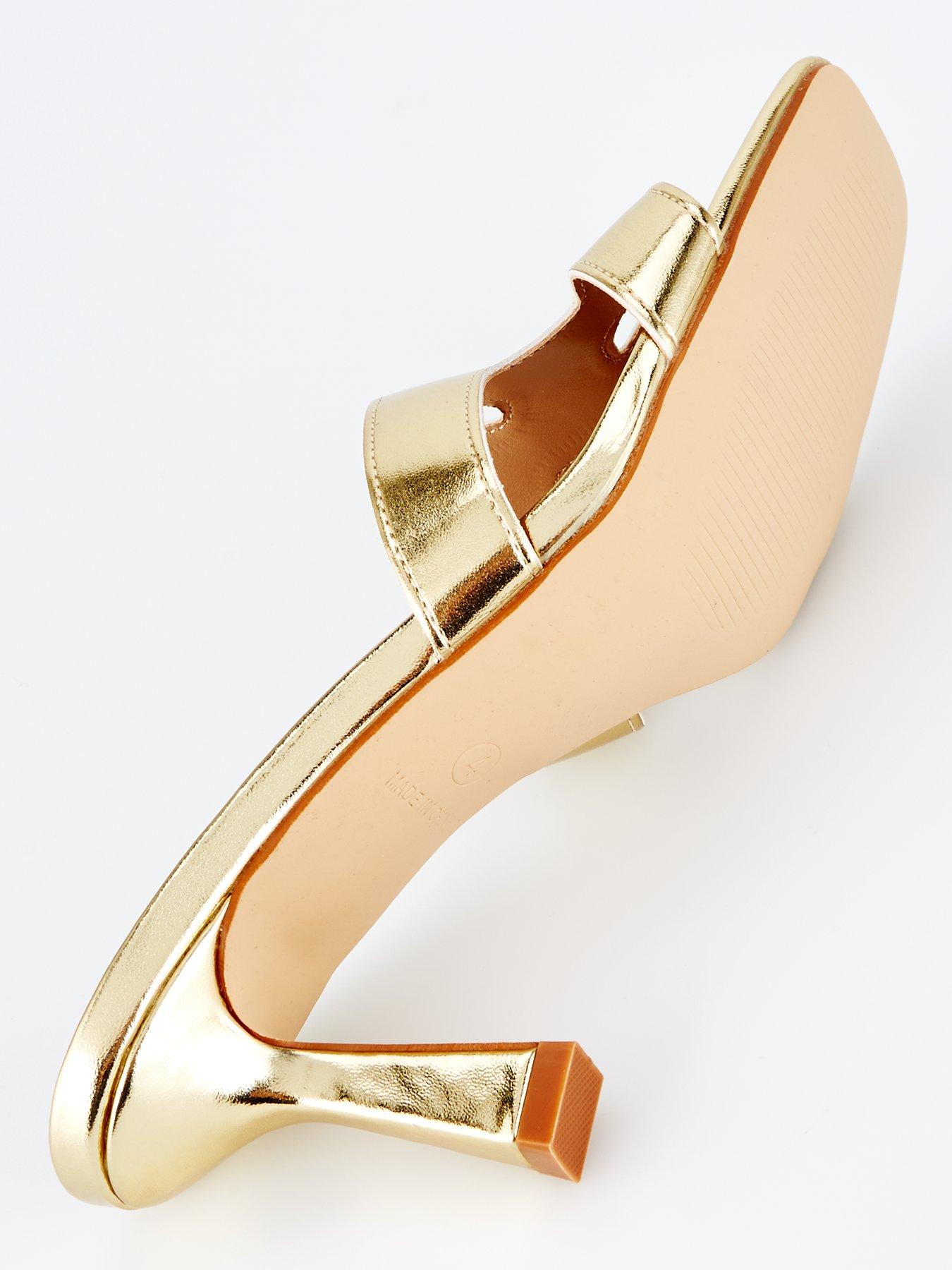 Image 5 of 7 of Raid Zelda Heeled Sandals - Gold