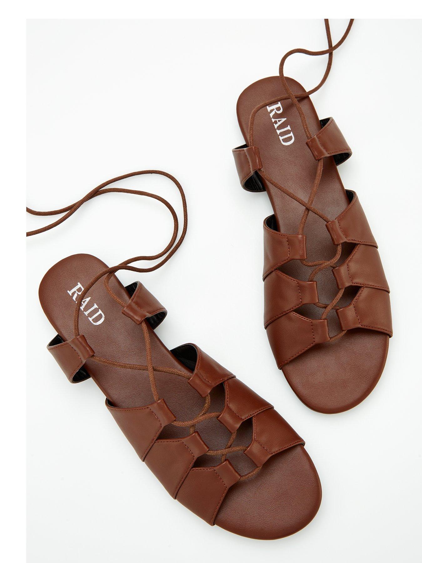 Image 4 of 7 of Raid Mira Sandals - Flat - Brown