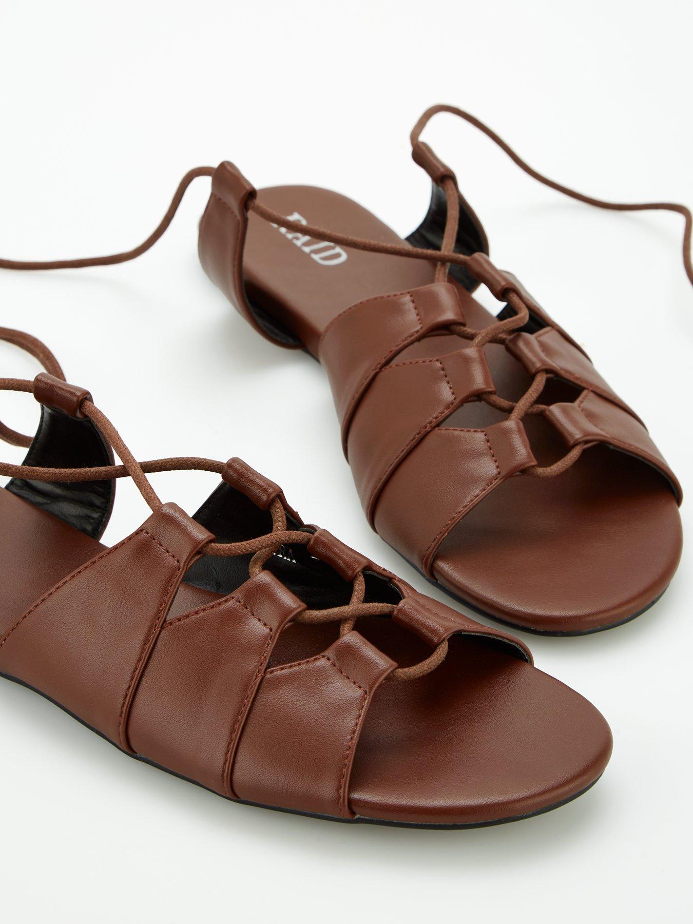 Image 6 of 7 of Raid Mira Sandals - Flat - Brown