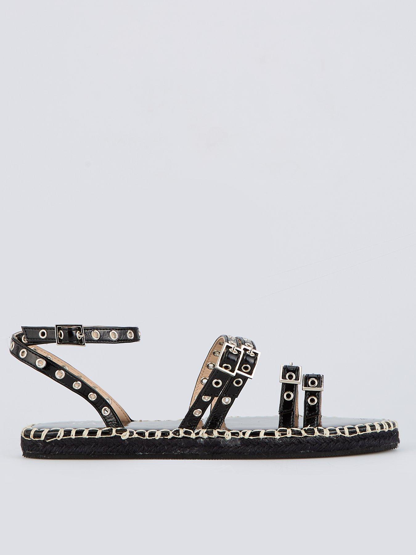 Image of Raid Tanya Sandals - Flat - Black