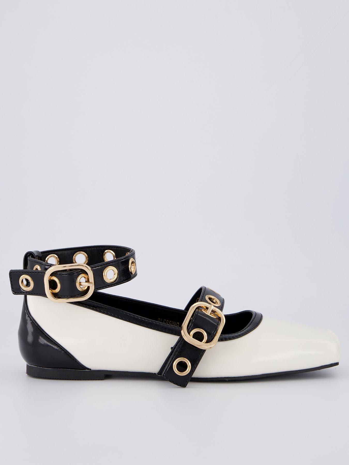 undefined Blessing Shoes - Off White/Black