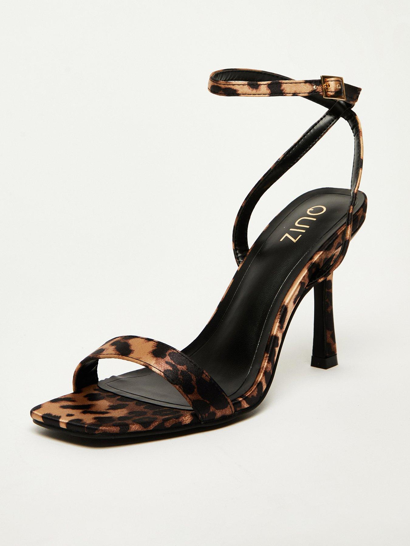 Image 2 of 5 of Quiz Leopard Print Barely There Heels