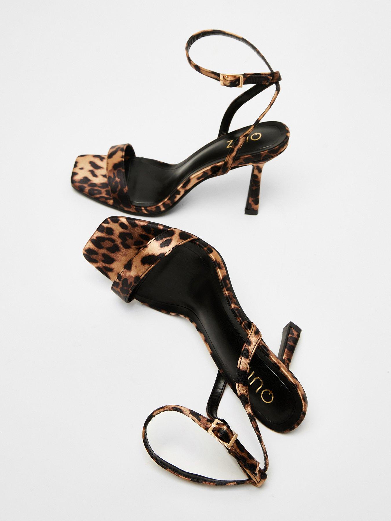 Image 3 of 5 of Quiz Leopard Print Barely There Heels