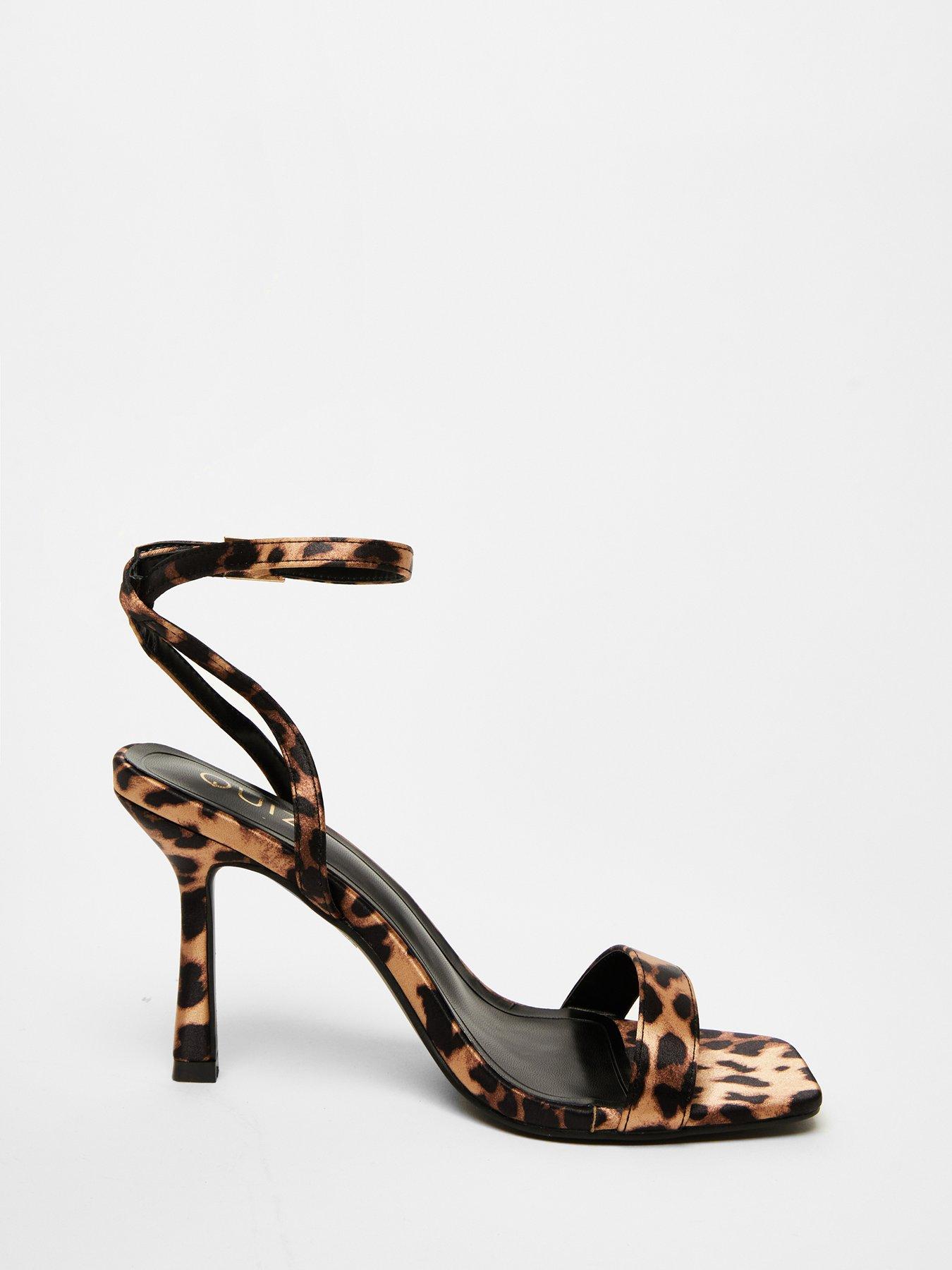 Image 4 of 5 of Quiz Leopard Print Barely There Heels