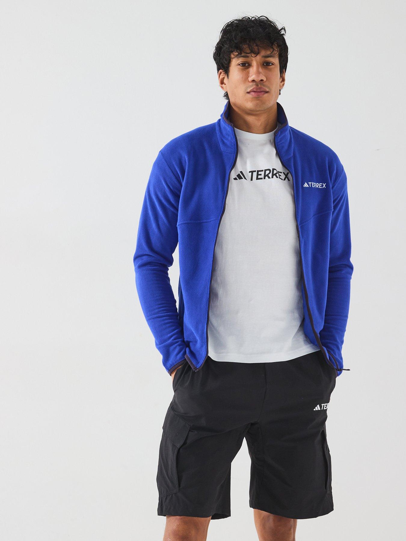 undefined Mens Mountain Full Zip Fleece - Blue