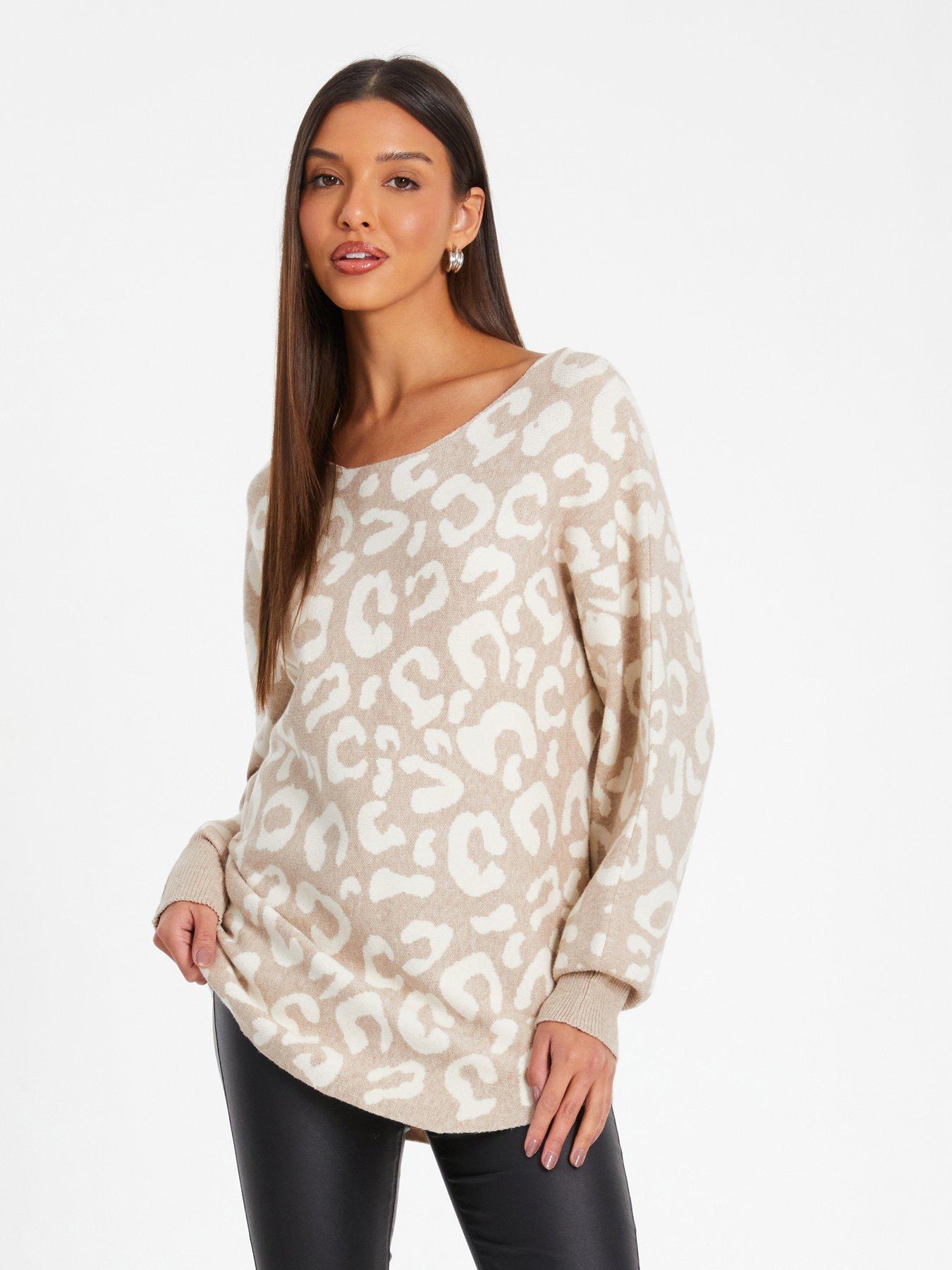 Leopard print jumper new look best sale